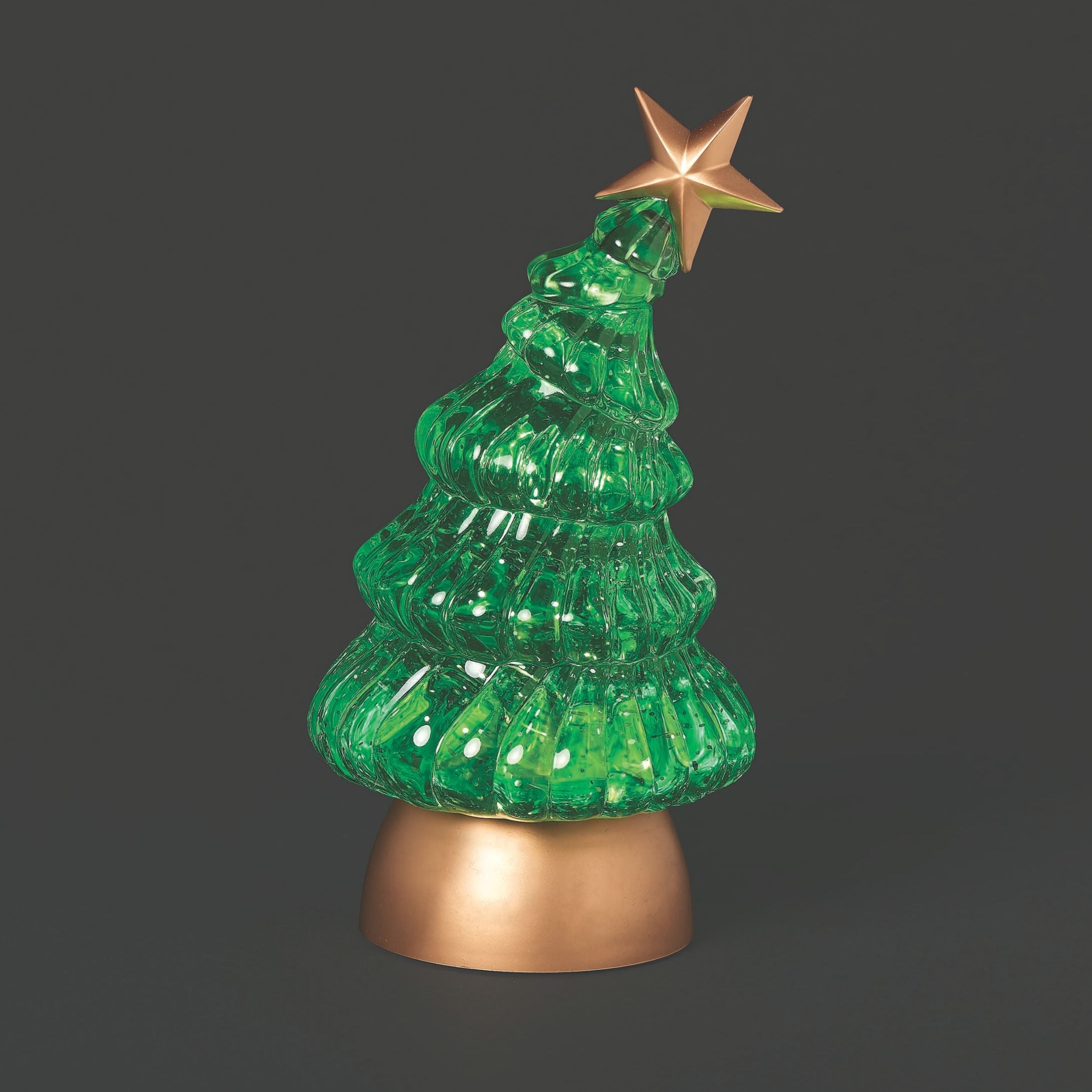 Confetti Lites Lighted Swirl Curved Tree with Star