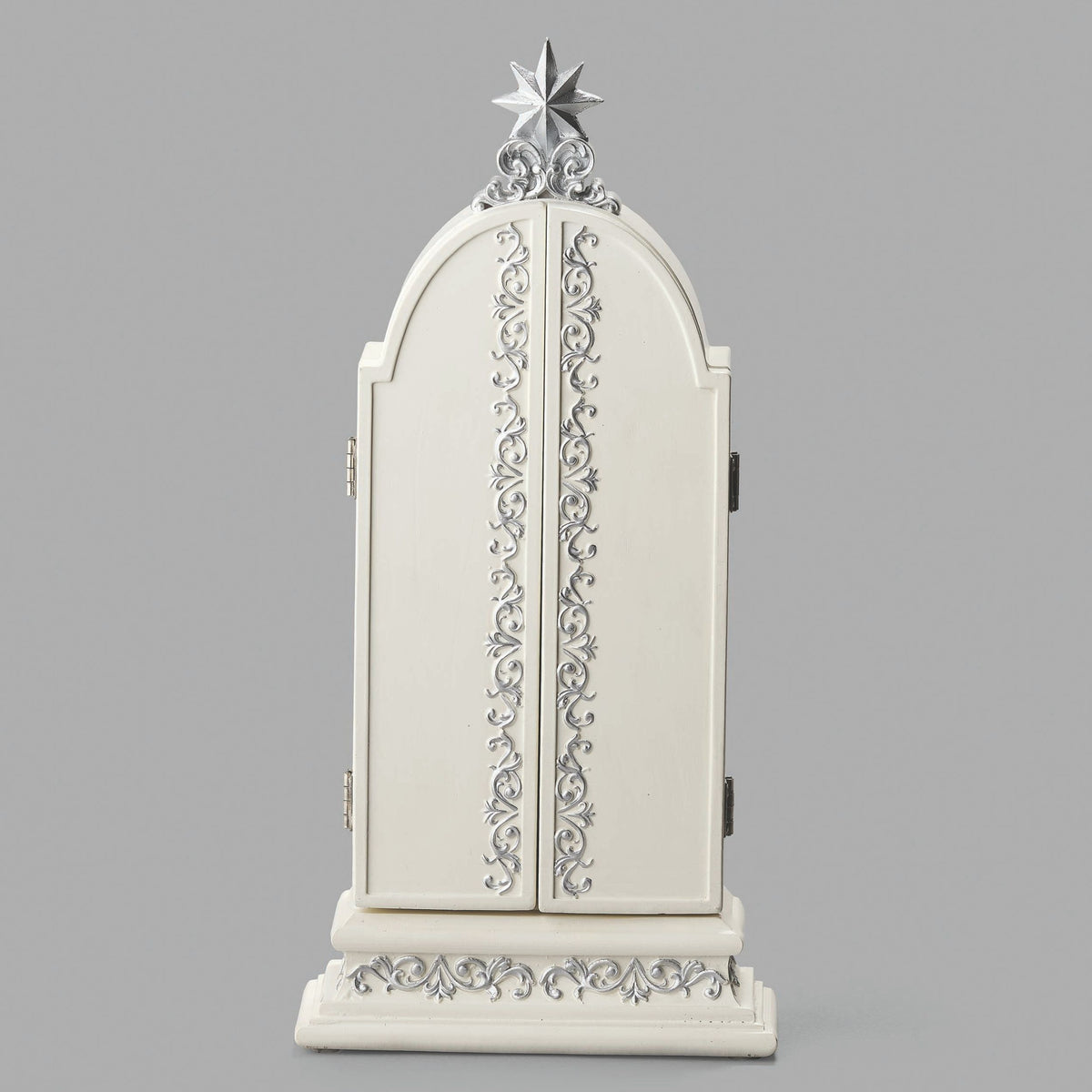 Triptych Nativity with Blue Leaf Design