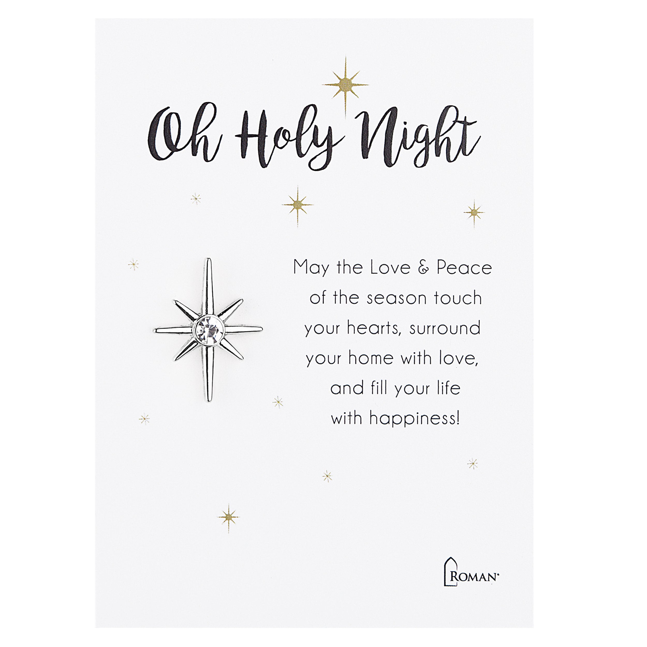 "Oh Holy Night" Silver North Star Pin