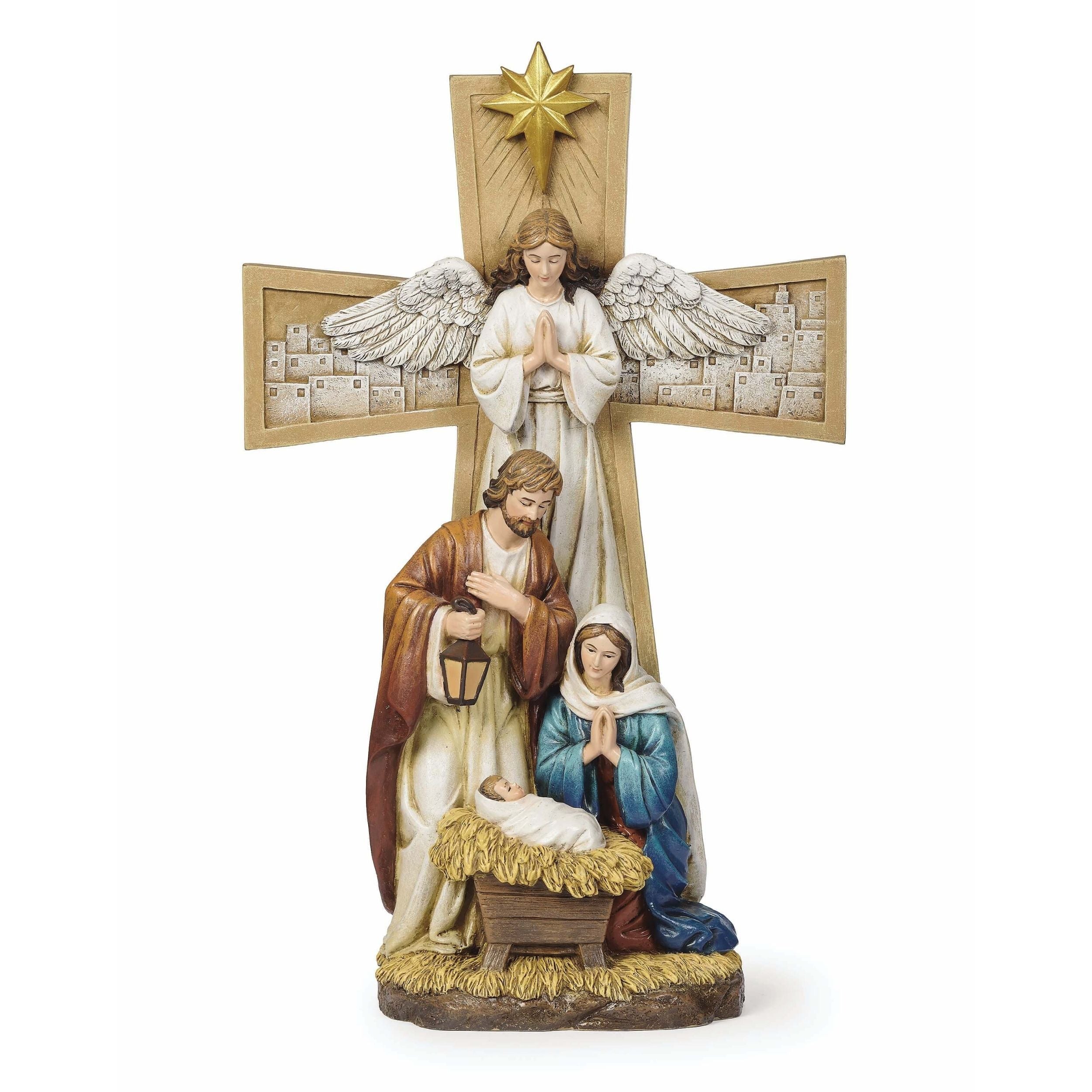 Holy Family by Cross Nativity Figure