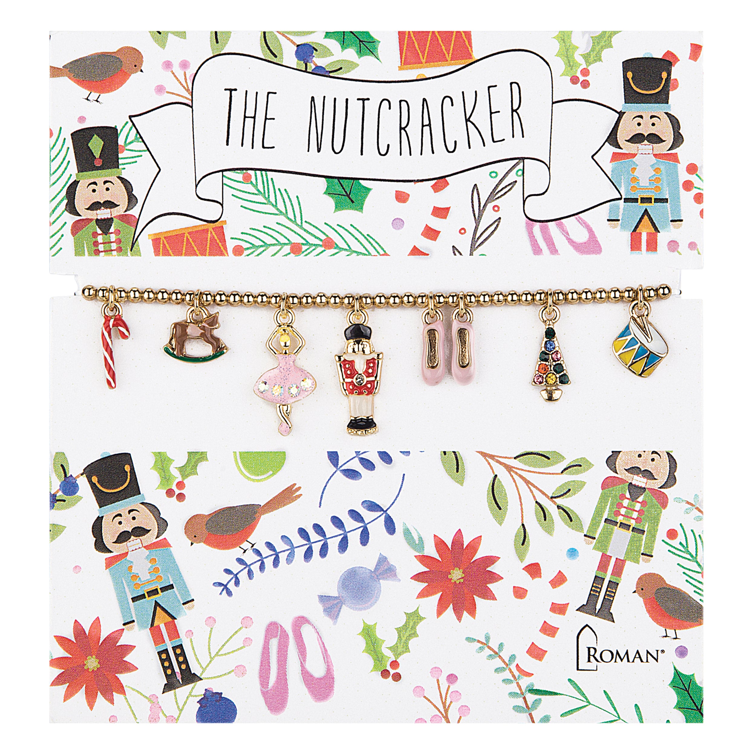 Nutcracker Ballet Charm Stretch Bracelet