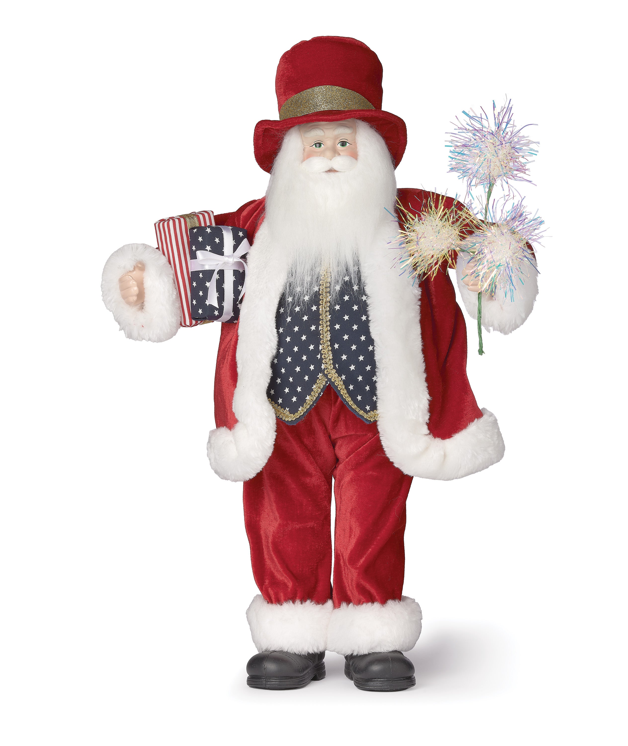 Patriotic Santa Figure