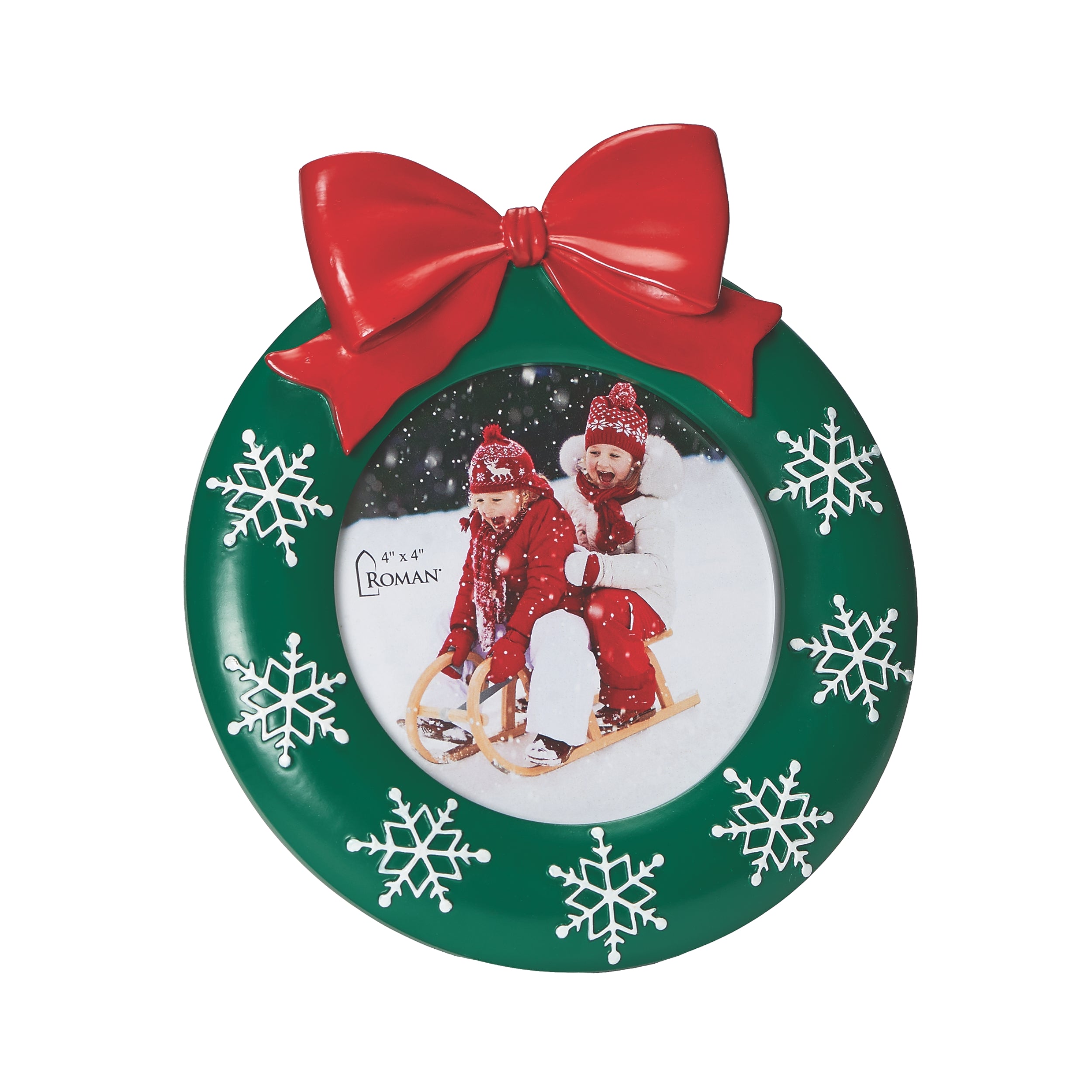 Snowflake Wreath Picture Frame