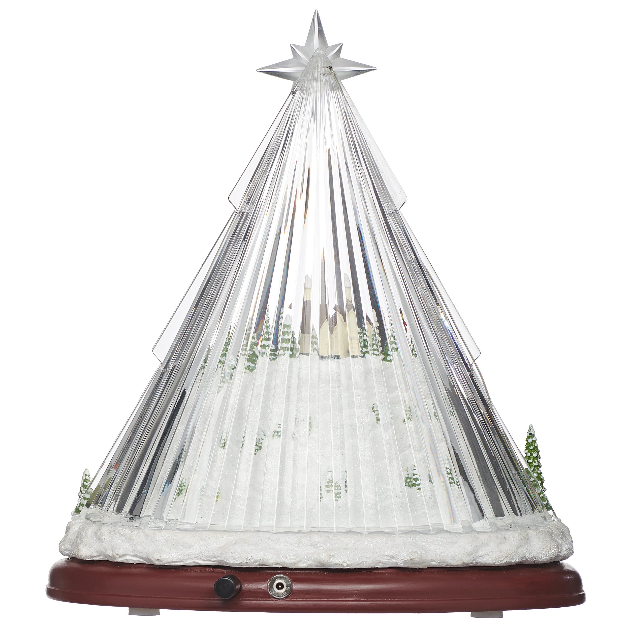 Amusements Snowy Musical Village Figure with the Star of Bethlehem