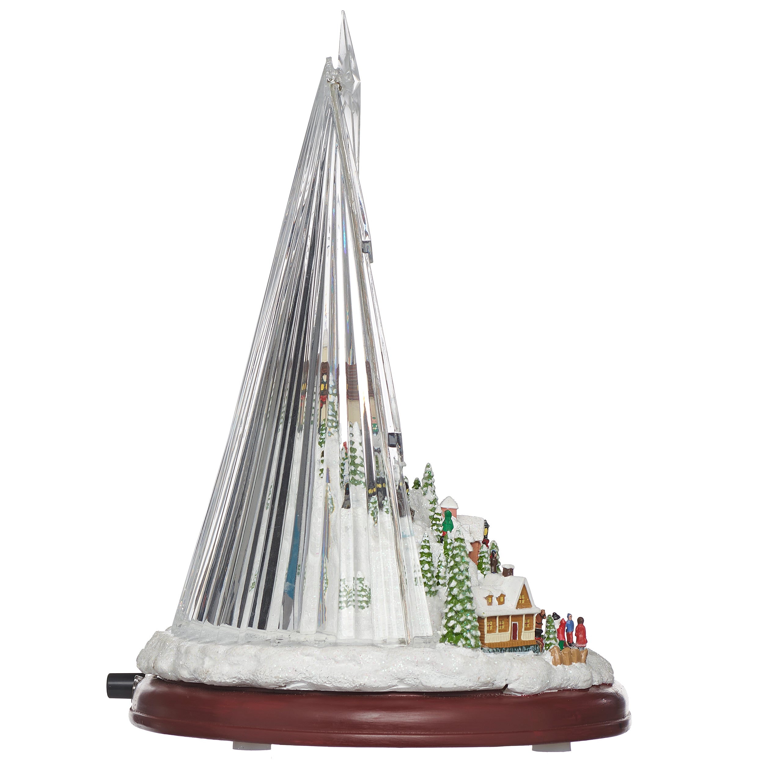 Amusements Snowy Musical Village Figure with the Star of Bethlehem