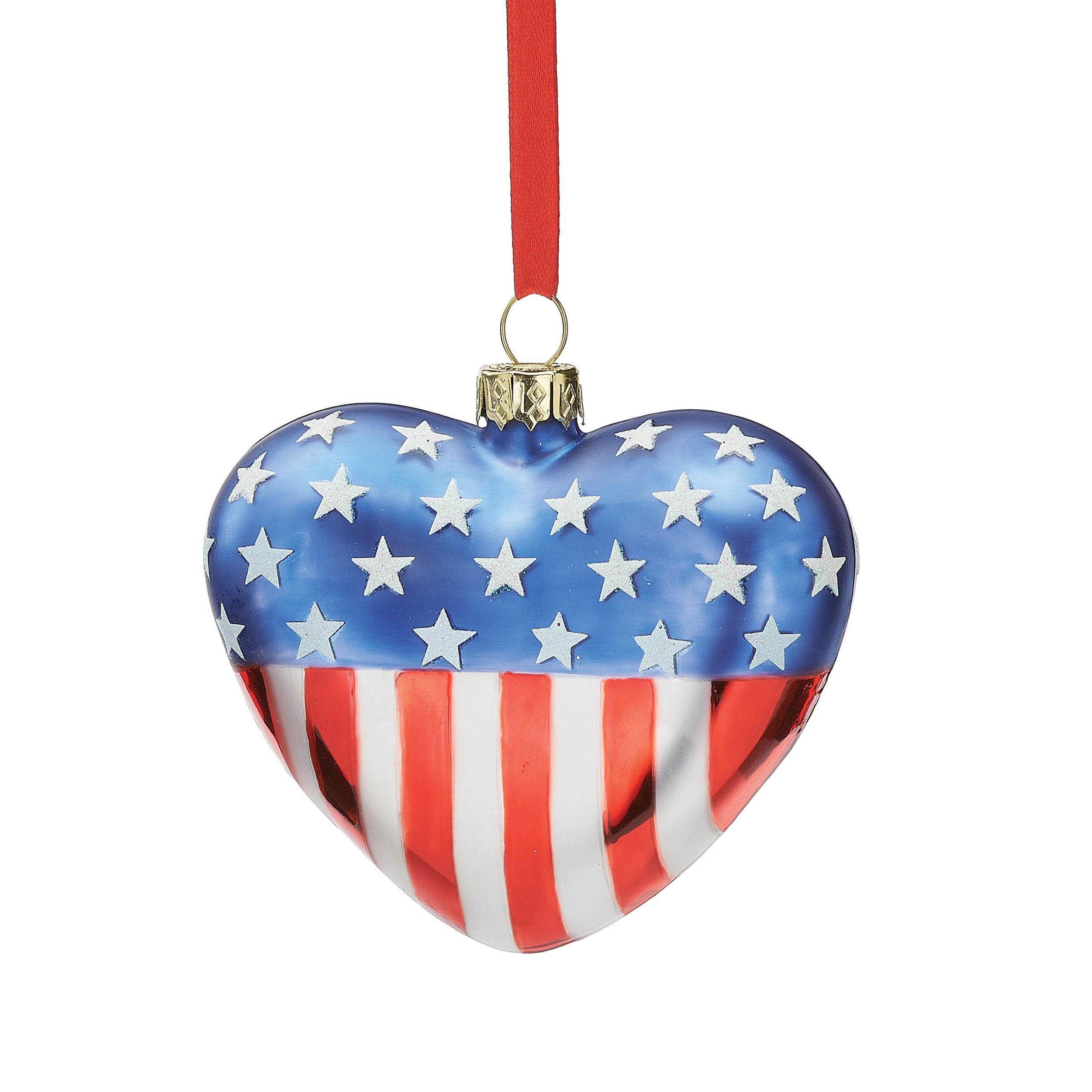 Patriotic Heart Ornament