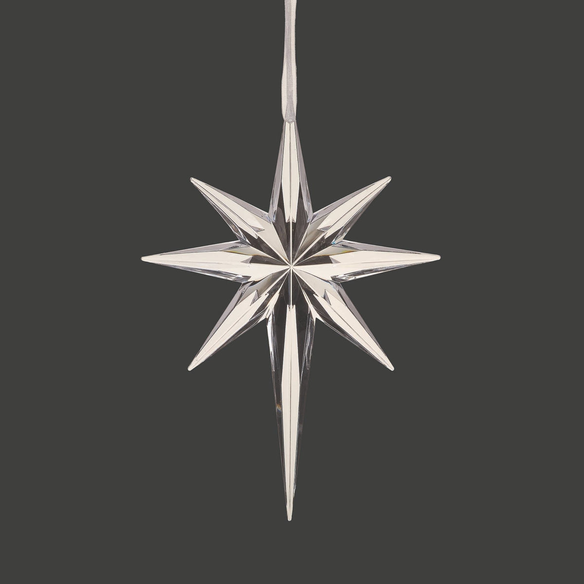 Decorative star-shaped object on a black background