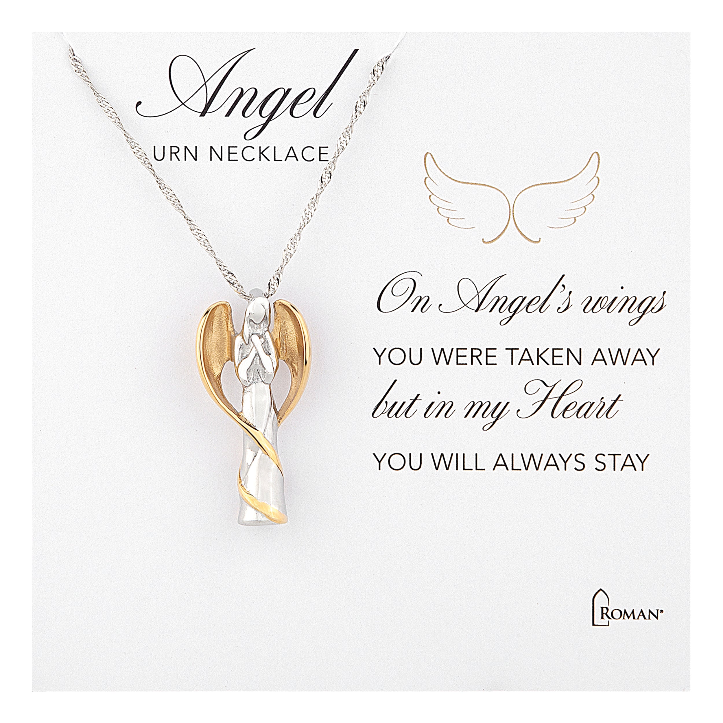 Guardian Angel Memorial Urn Necklace