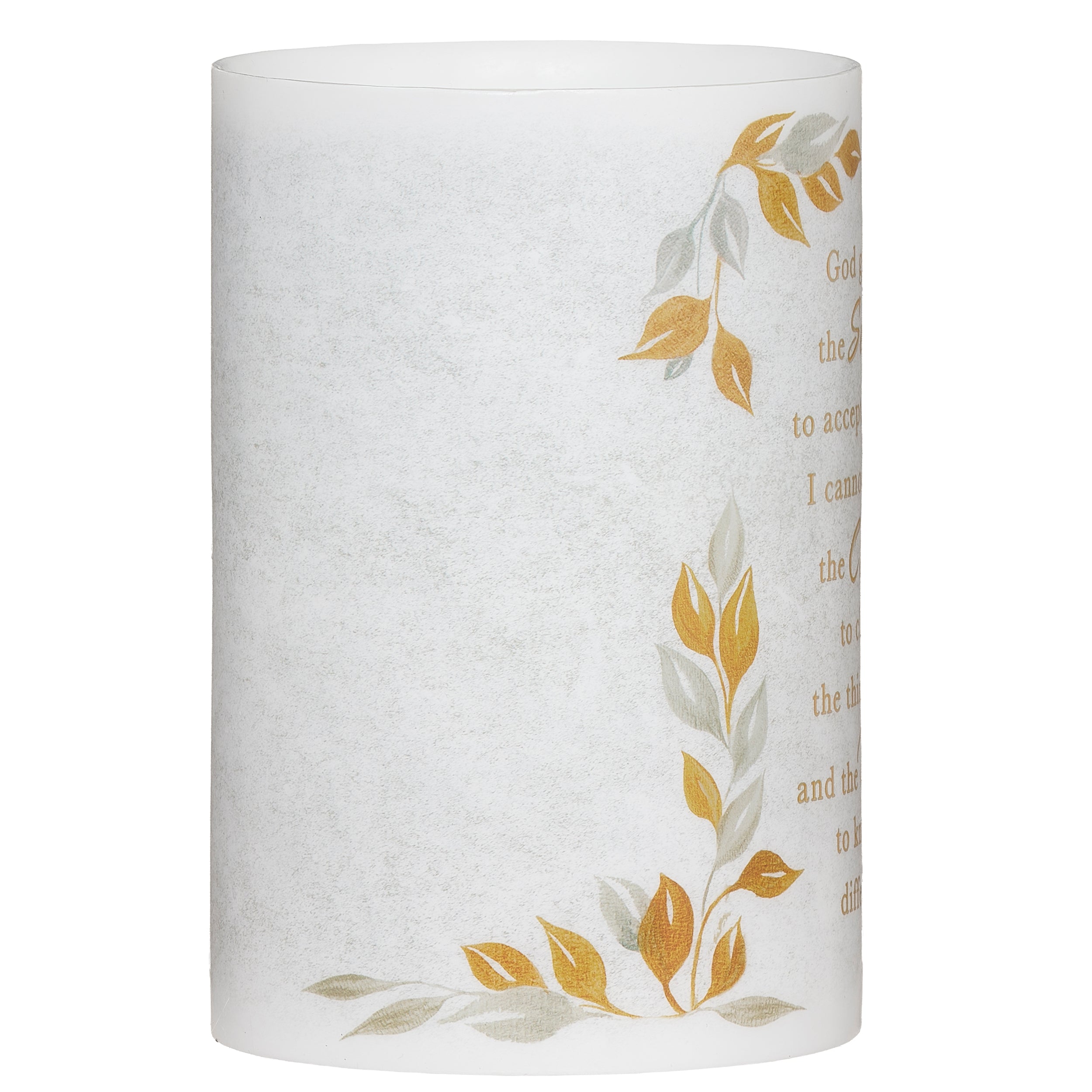 Serenity Prayer LED Flameless Candle