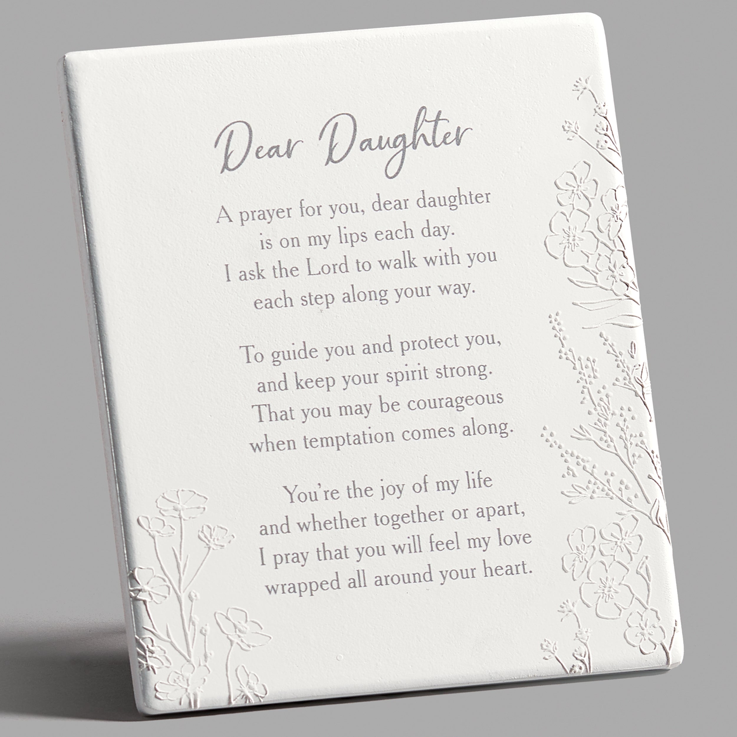 Dear Daughter Wall Plaque with Easel Back