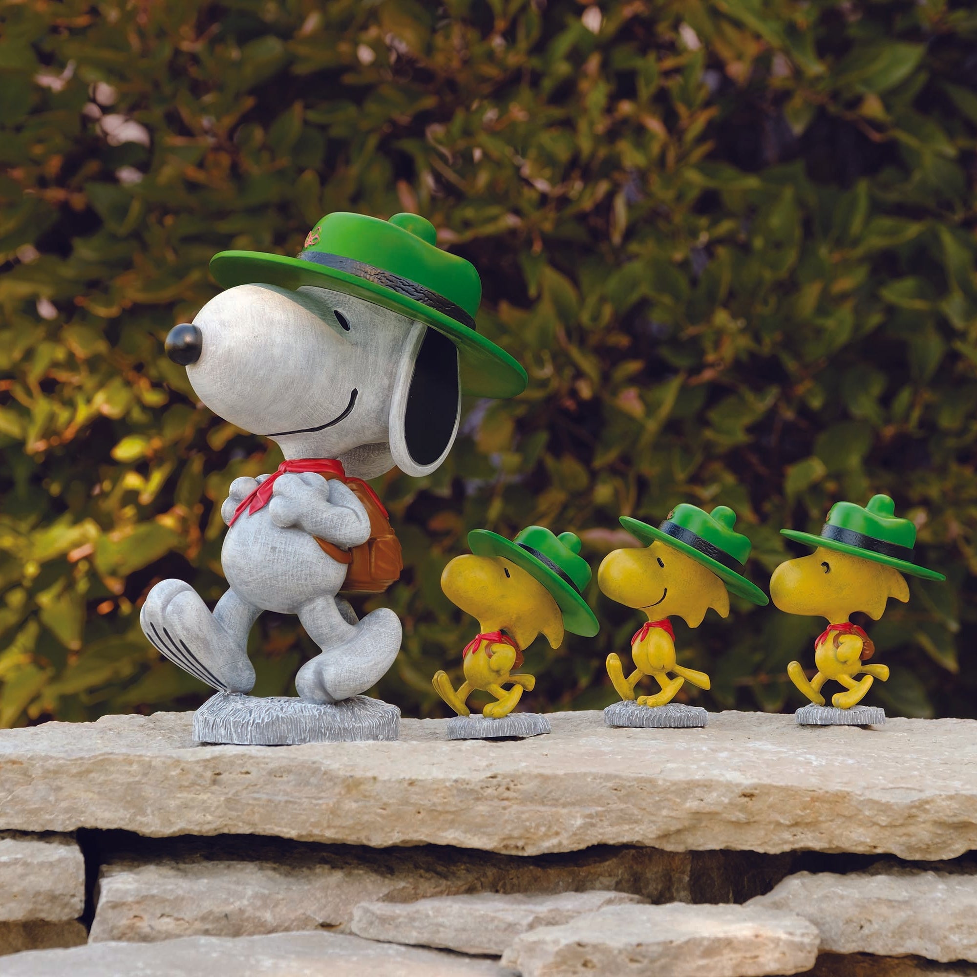 Peanuts Beagle Scouts Garden Figure
