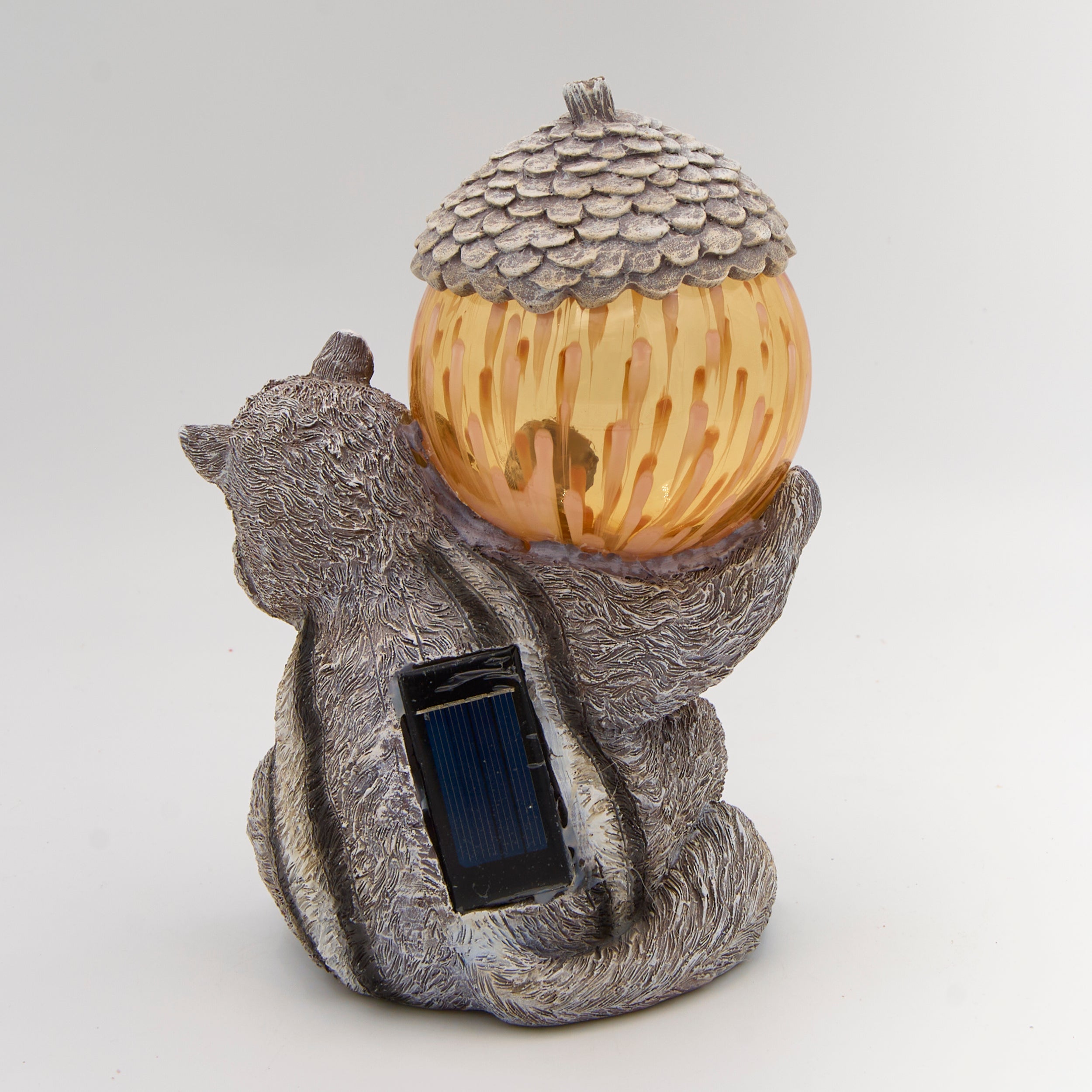 Pudgy Pals Solar-Powered Chipmunk Garden Statue