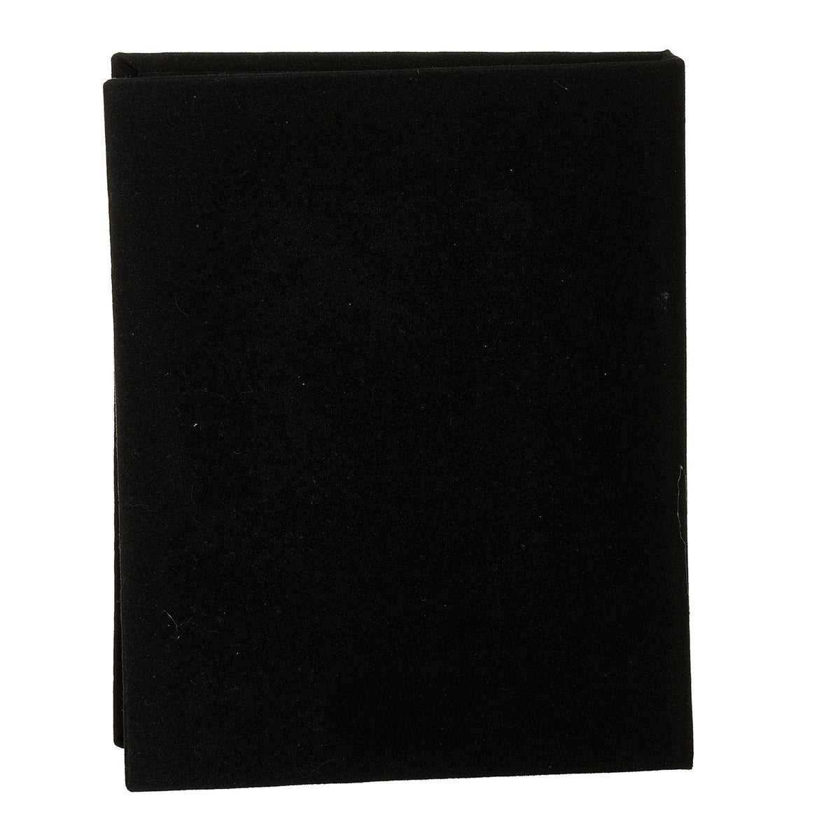 Back view of Caroline Collection Teddy Bear Accent Baby Photo Album showing the plain black album cover