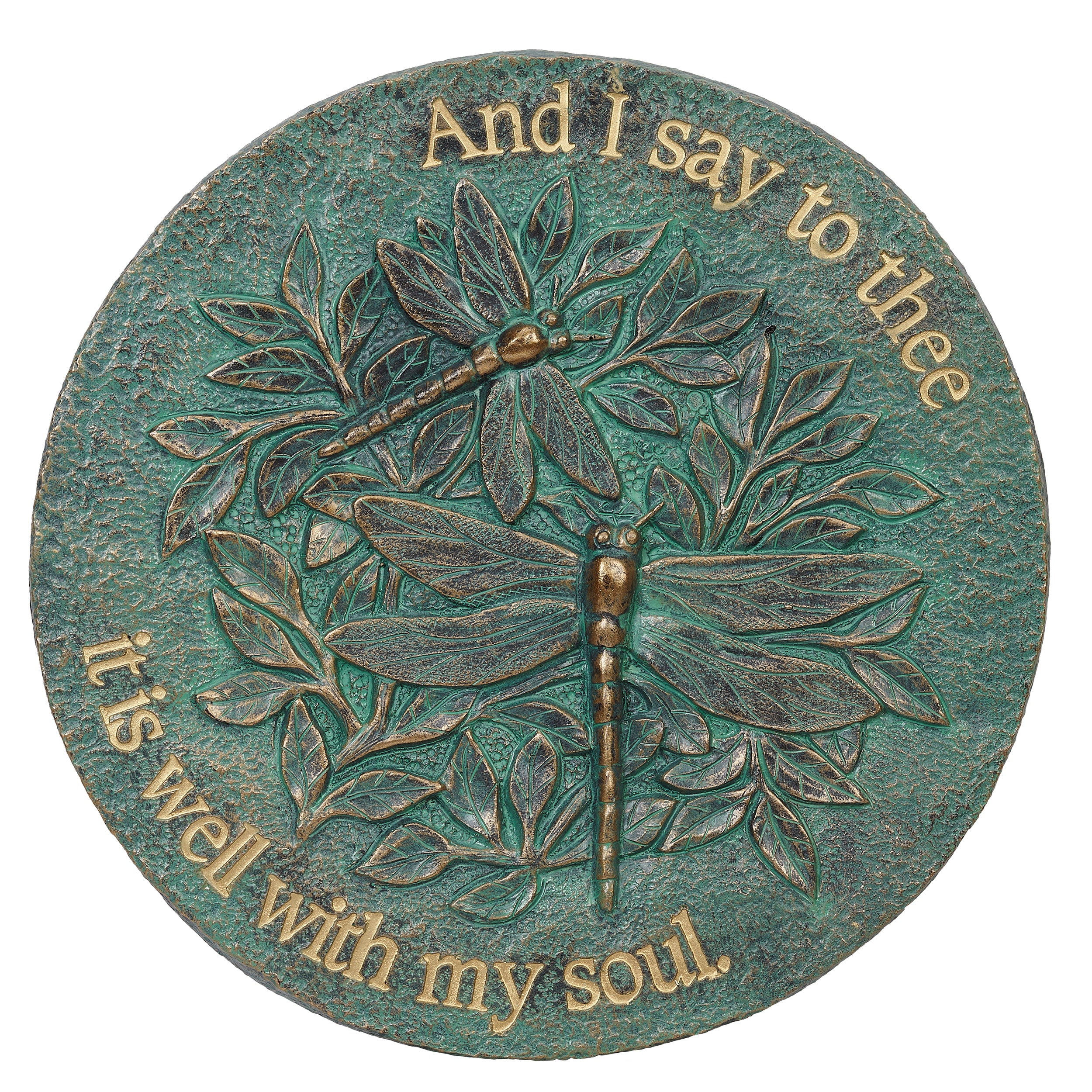 It Is Well Dragonfly Garden Stepping Stone
