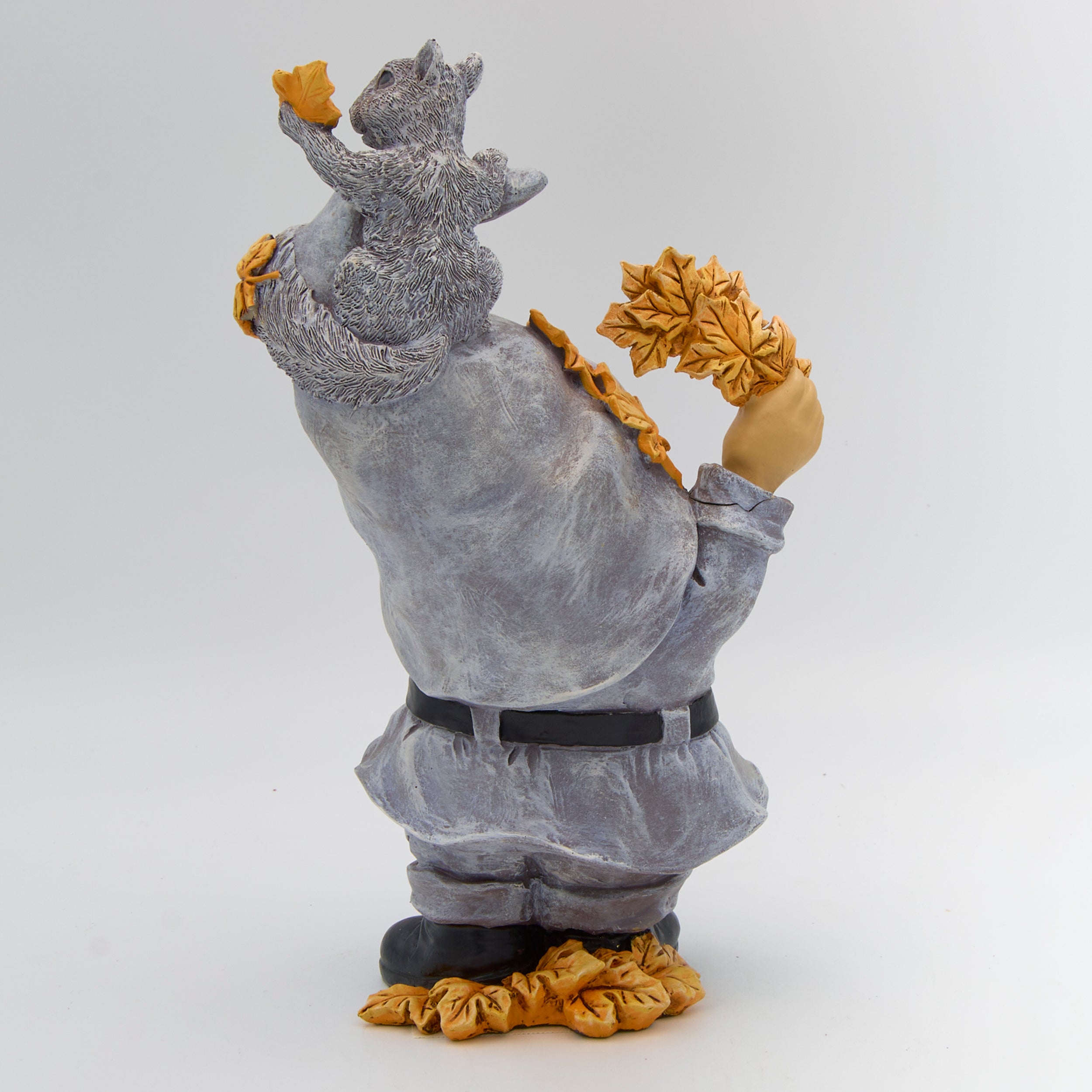 Harvest Gnome & Squirrel Garden Statue