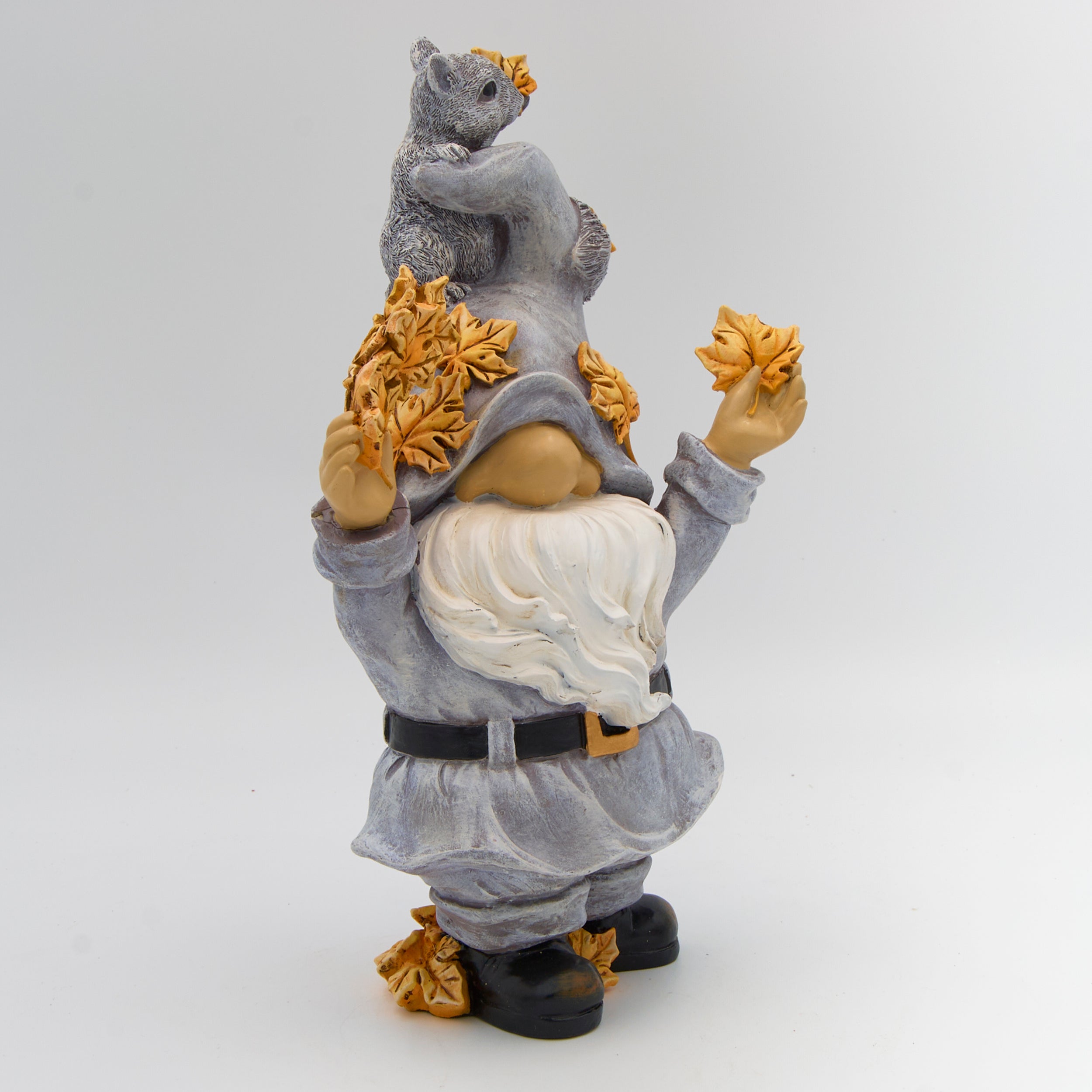 Harvest Gnome & Squirrel Garden Statue