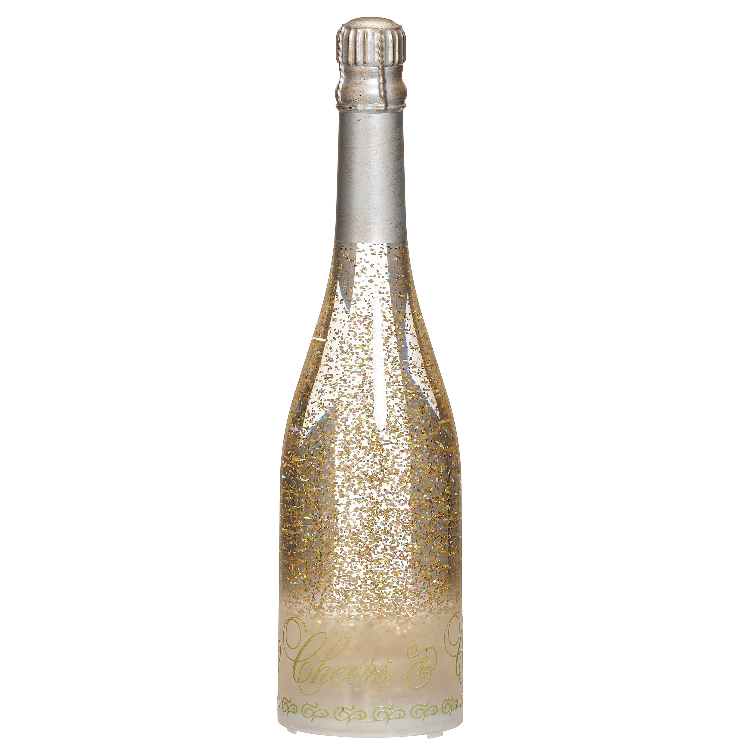 Confetti Lites Lighted Swirl Champagne Bottle