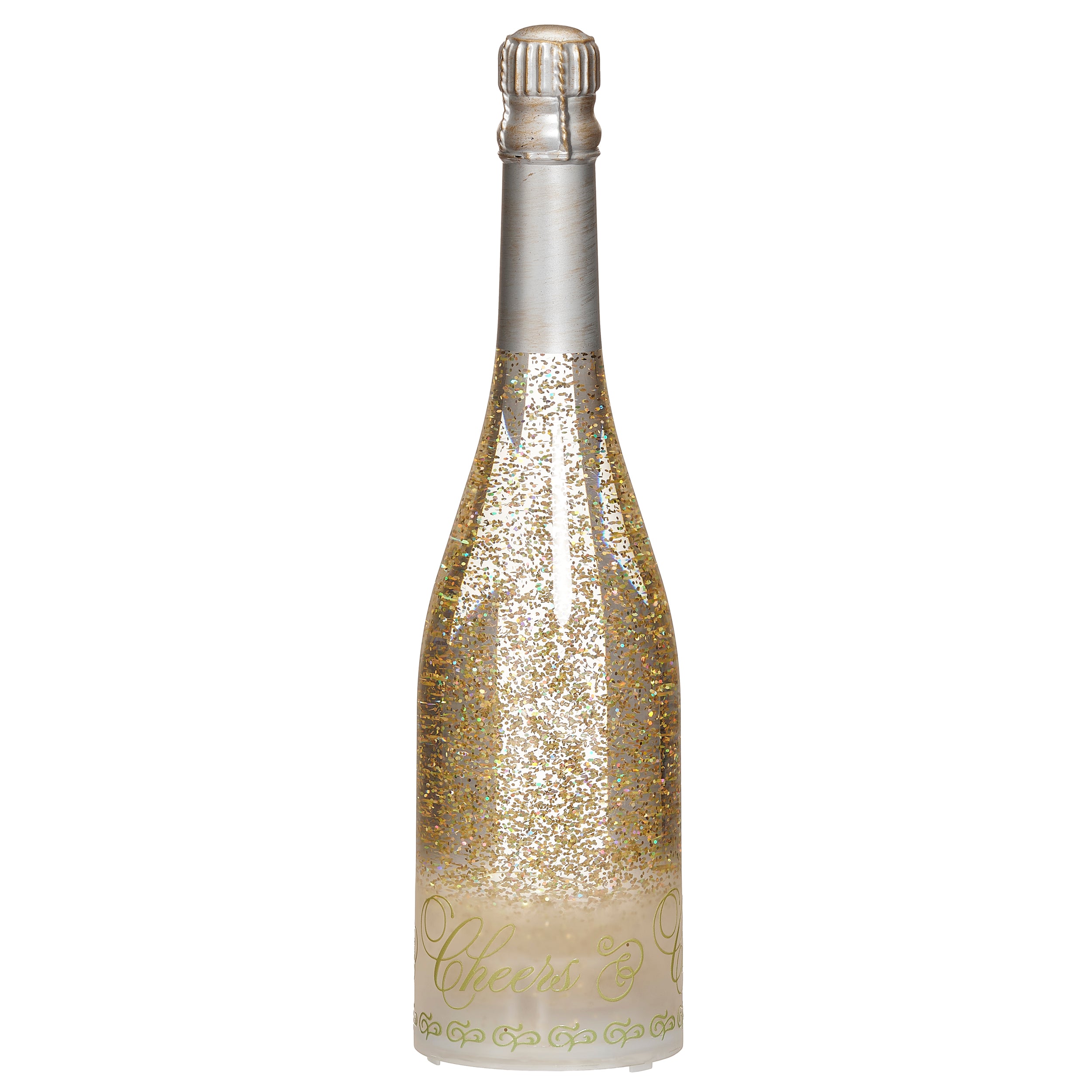 Confetti Lites Lighted Swirl Champagne Bottle