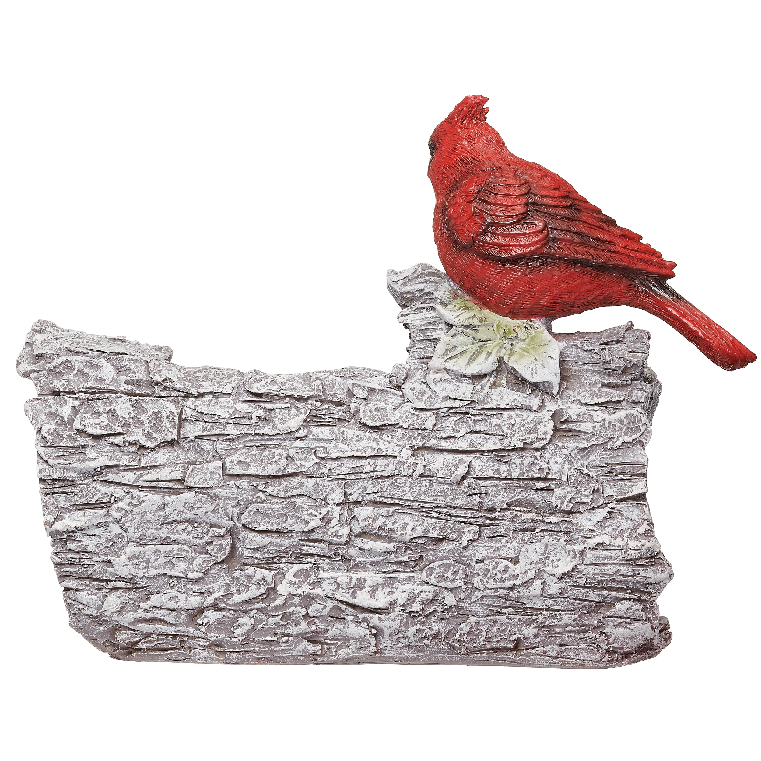 Cardinal Memorial Log Planter