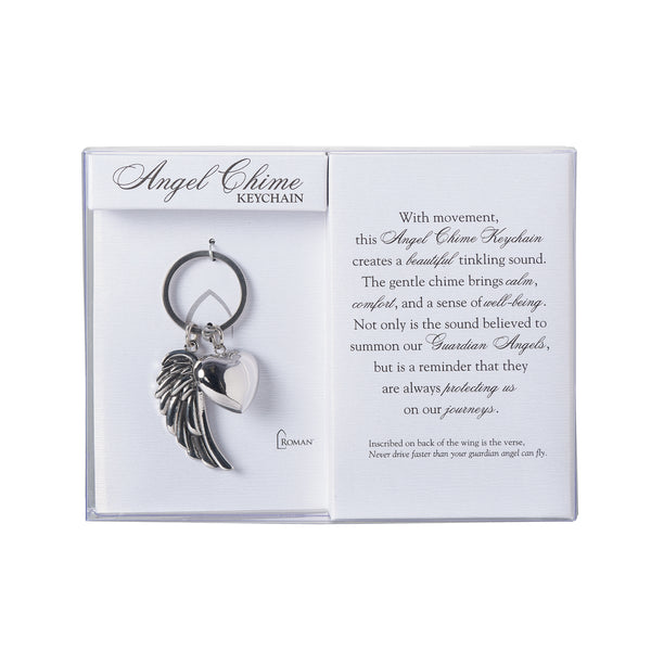 FairyFountainGifts Angel Wing Keyring - Personalised Sympathy Or Spiritual Gift
