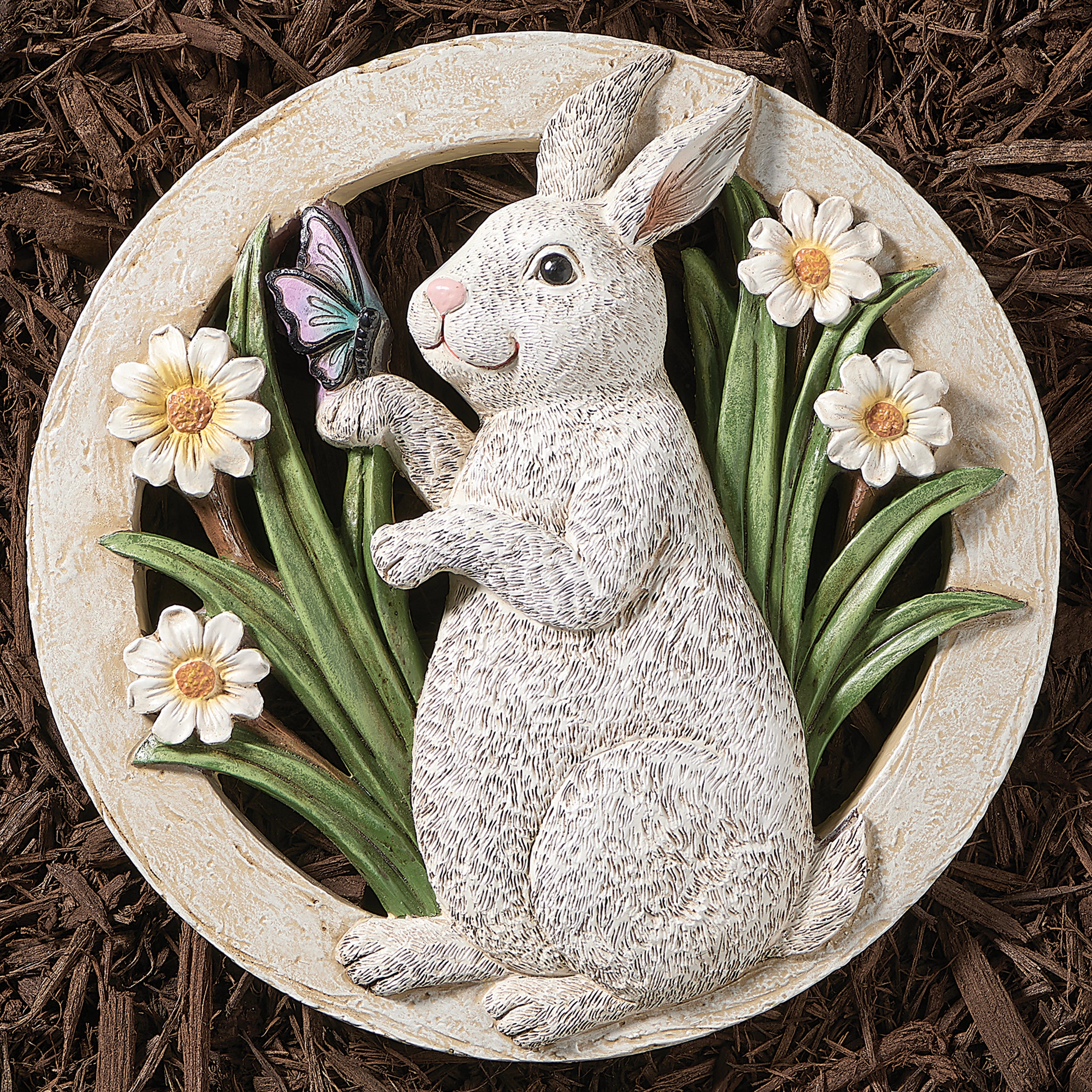 Bunny & Butterfly Garden Stone