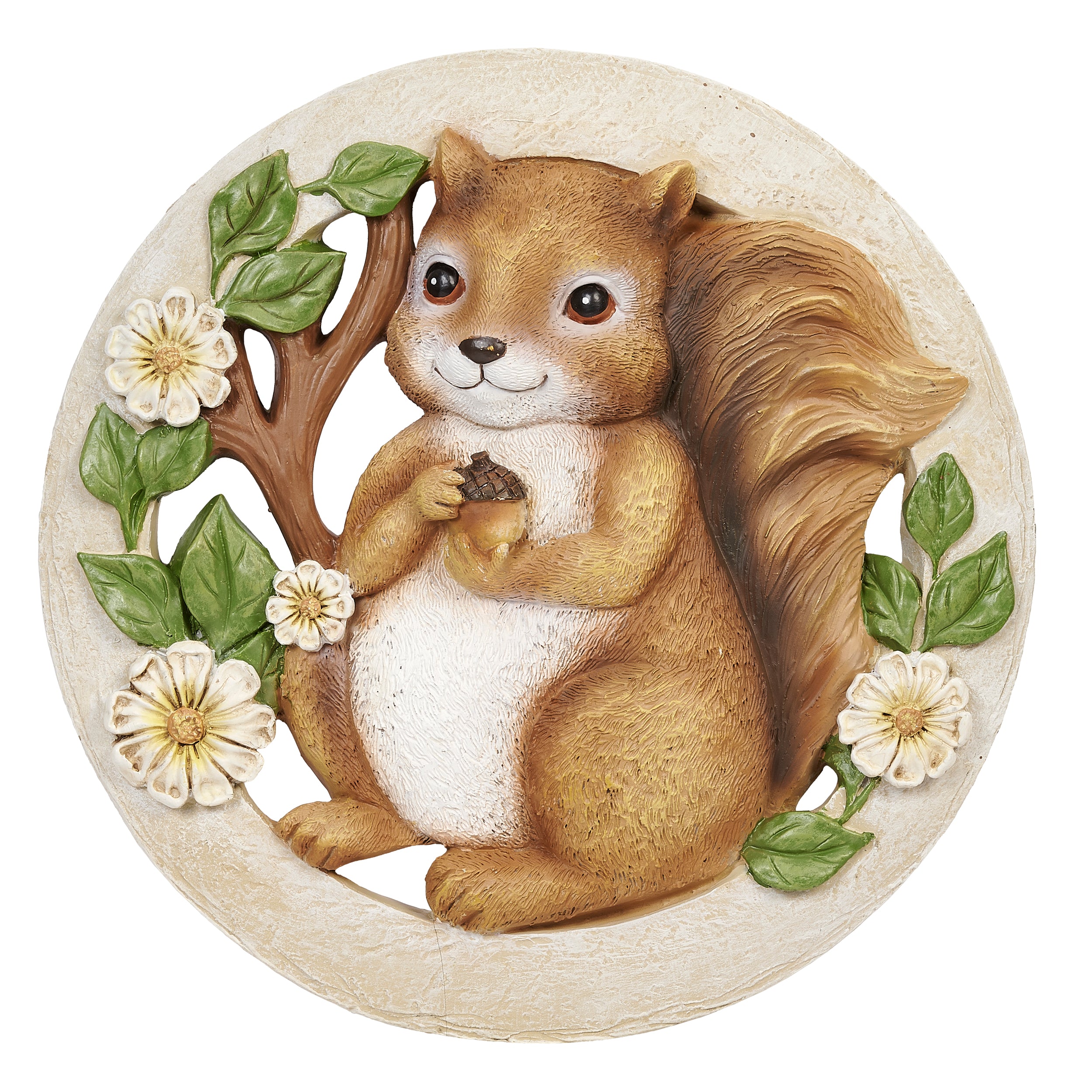Squirrel With Acorn Garden Stone