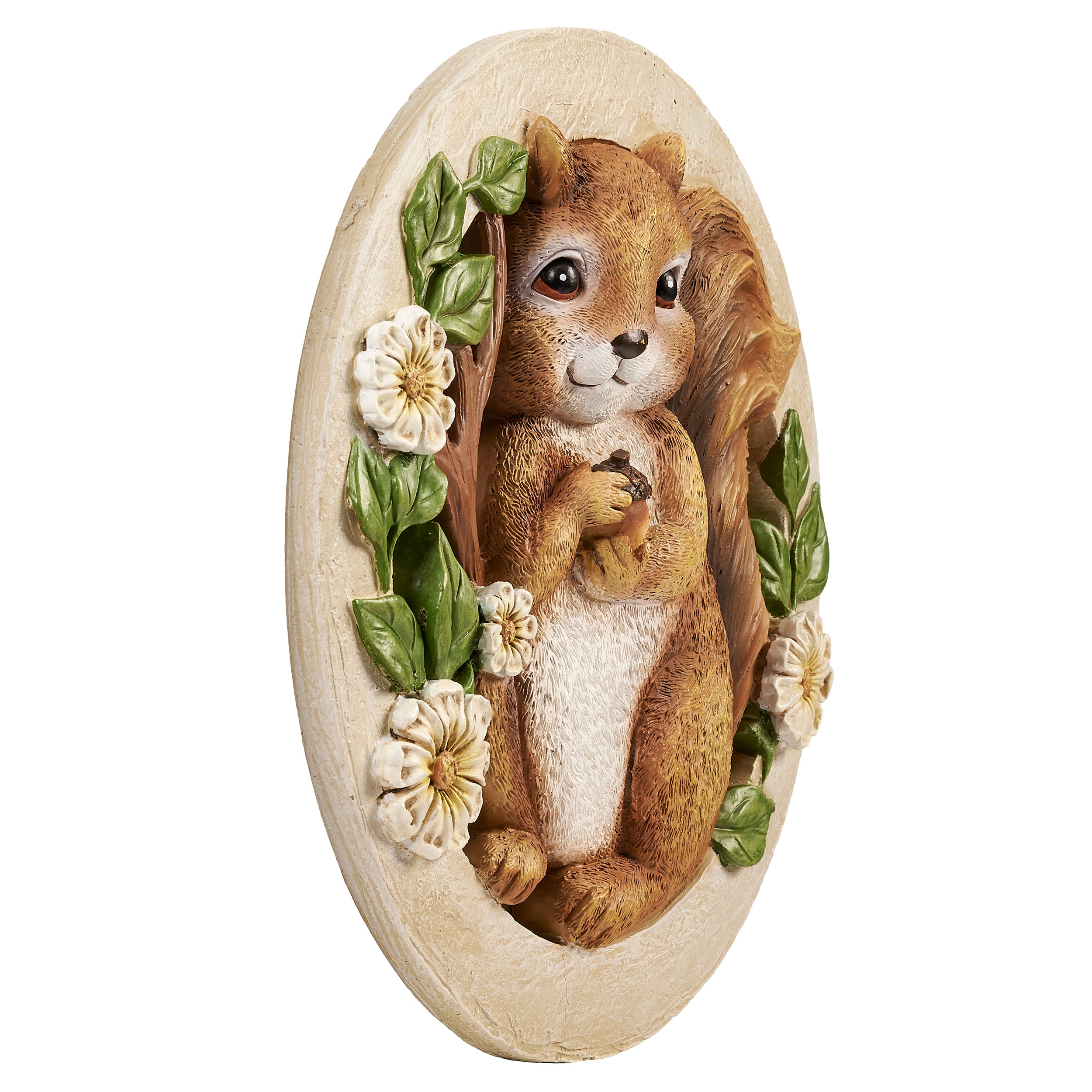 Squirrel With Acorn Garden Stone