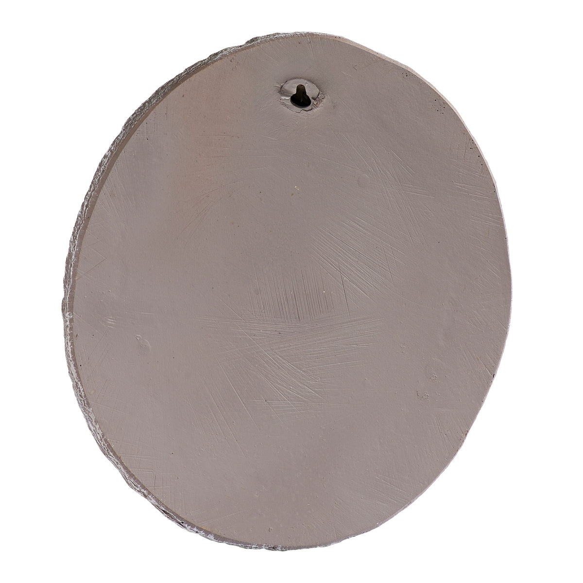 Back view of Trust in the Lord Hummingbird Garden Stone with hanging hole
