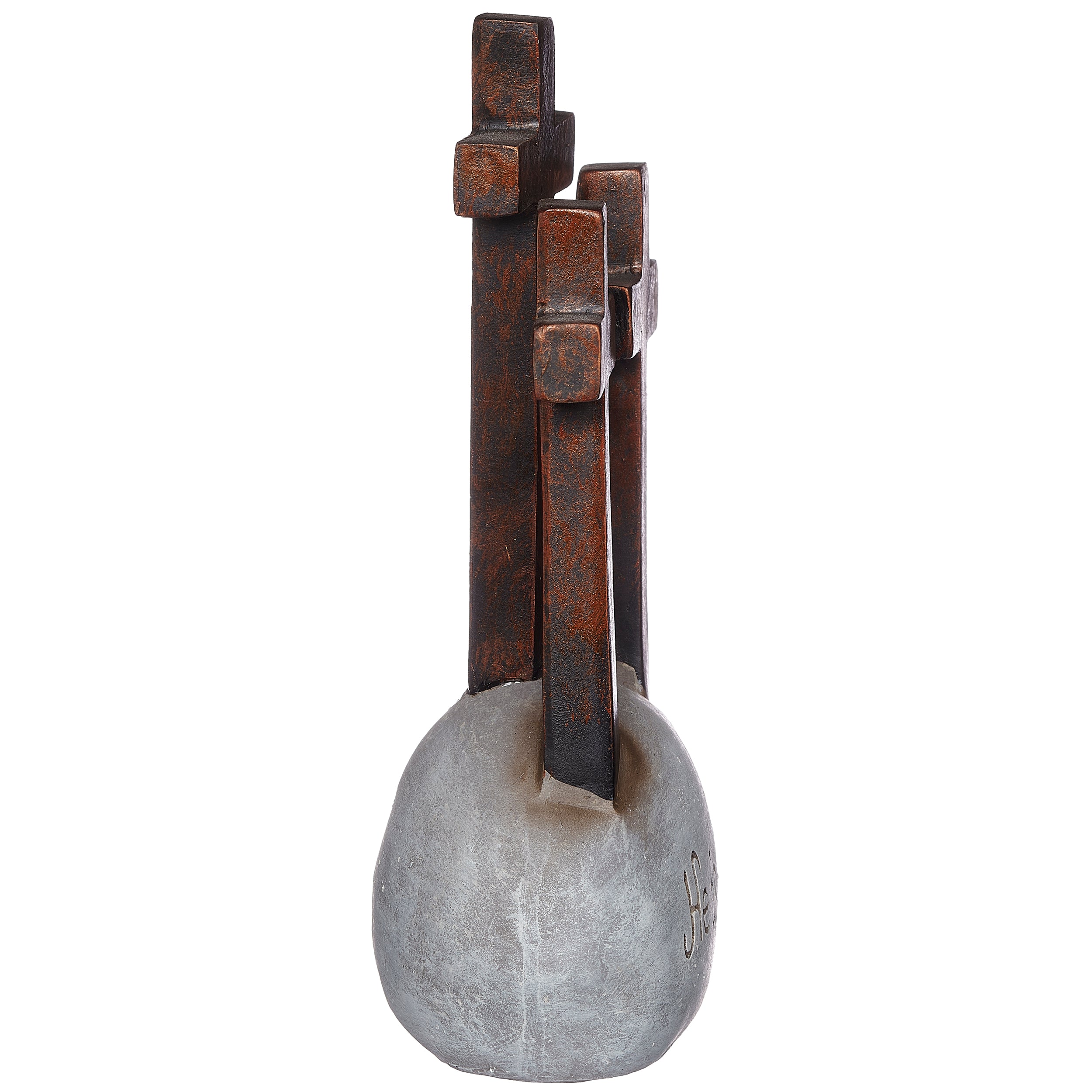"He Is Risen" Three Crosses Tabletop decor