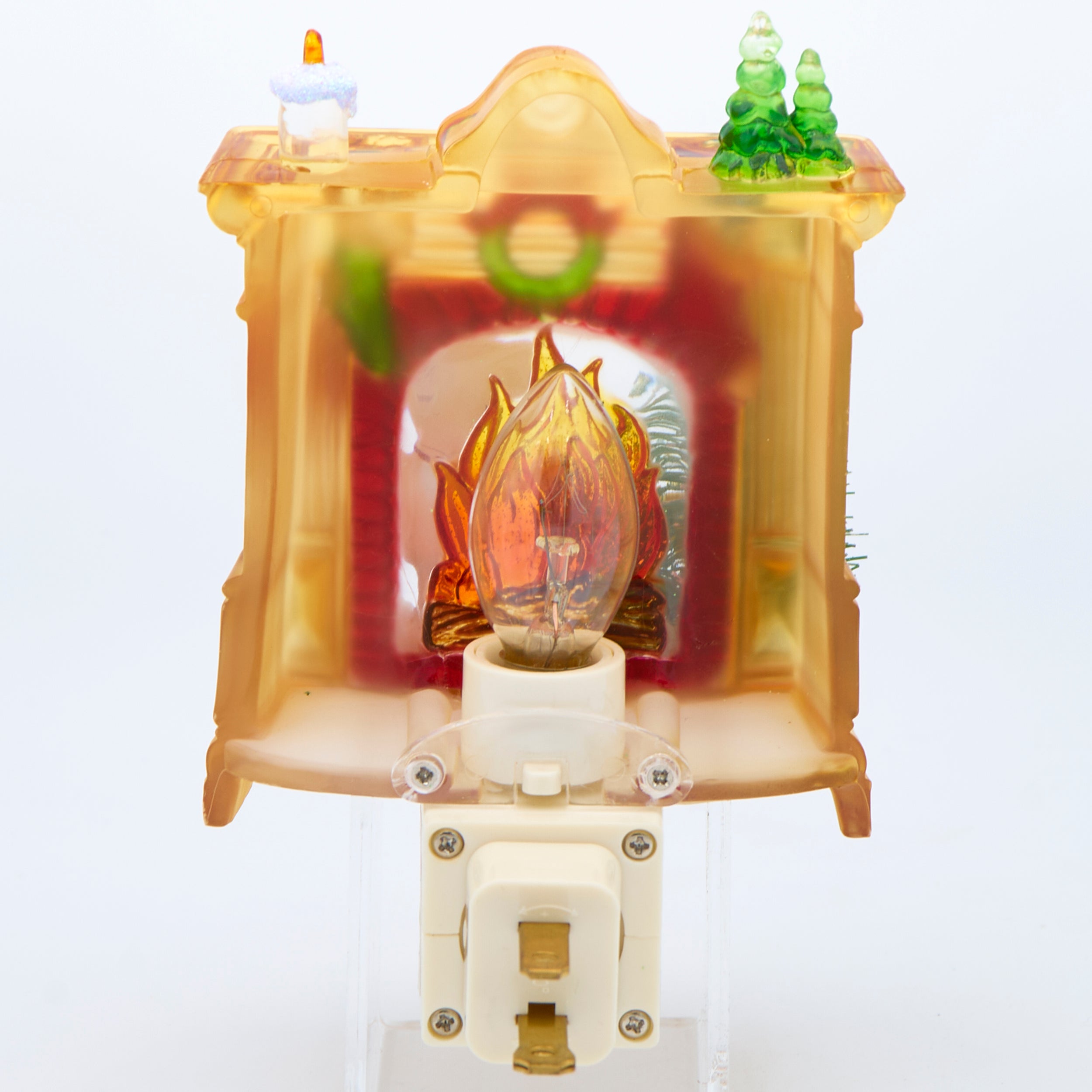 Peanuts Snoopy & Woodstock by the Fireplace Night-Light