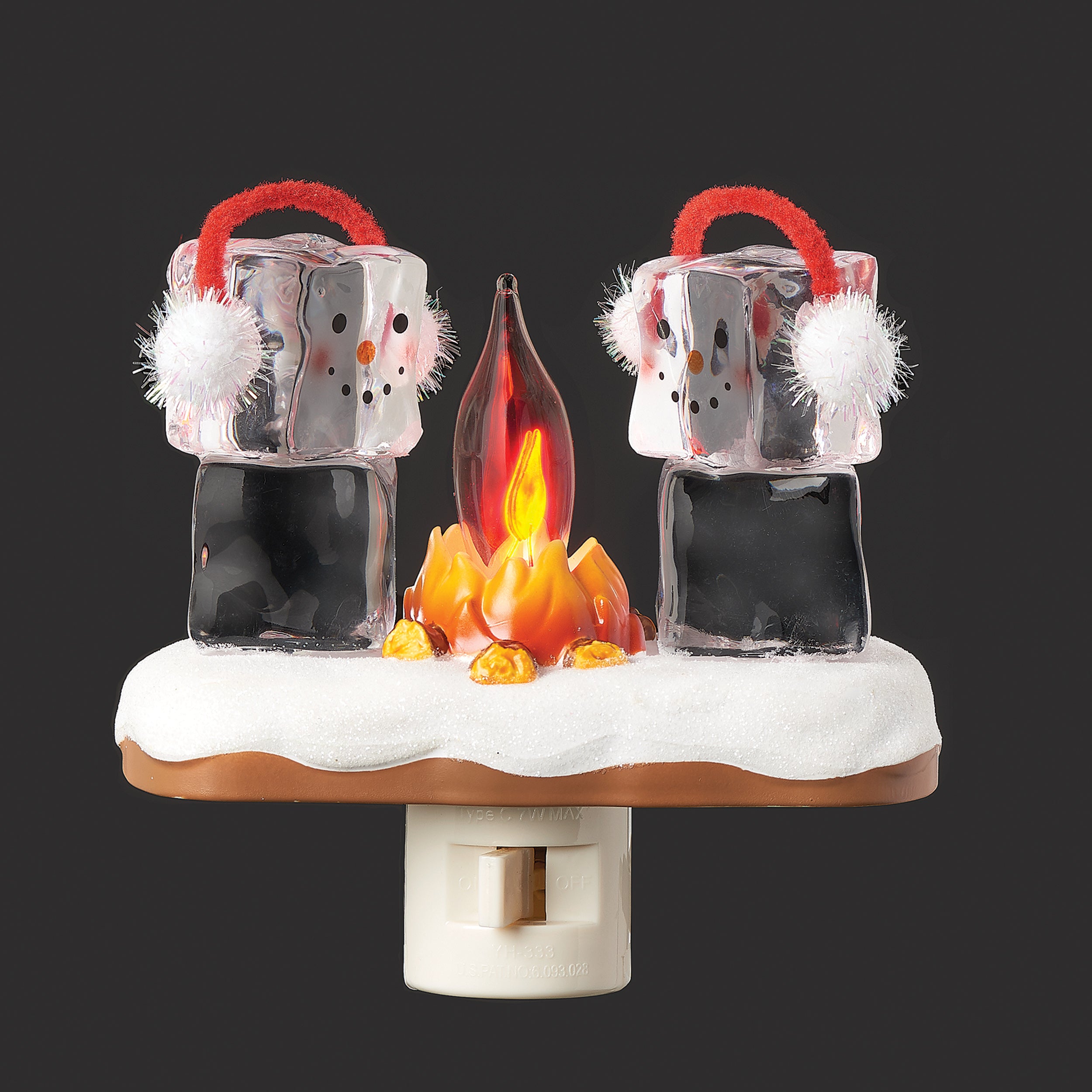 Roman Lights Ice Cube Couple by Flickering Campfire Night-Light