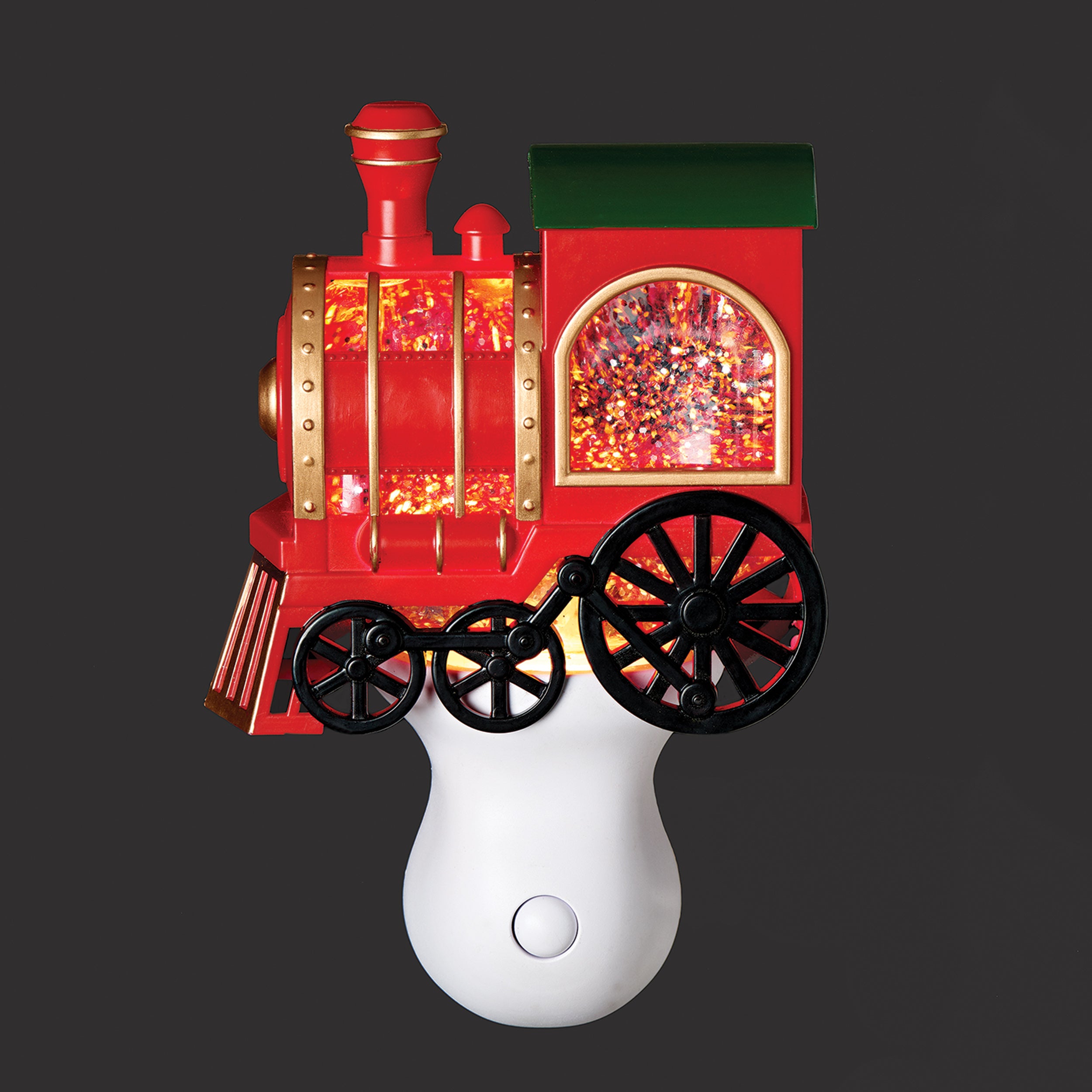 Roman Lights Red Train Swirl Night-Light