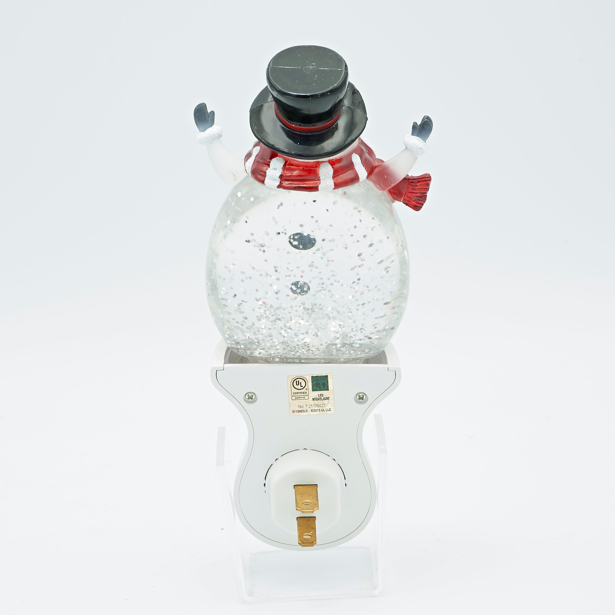 Roman Lights Swirling Snowman Night-Light