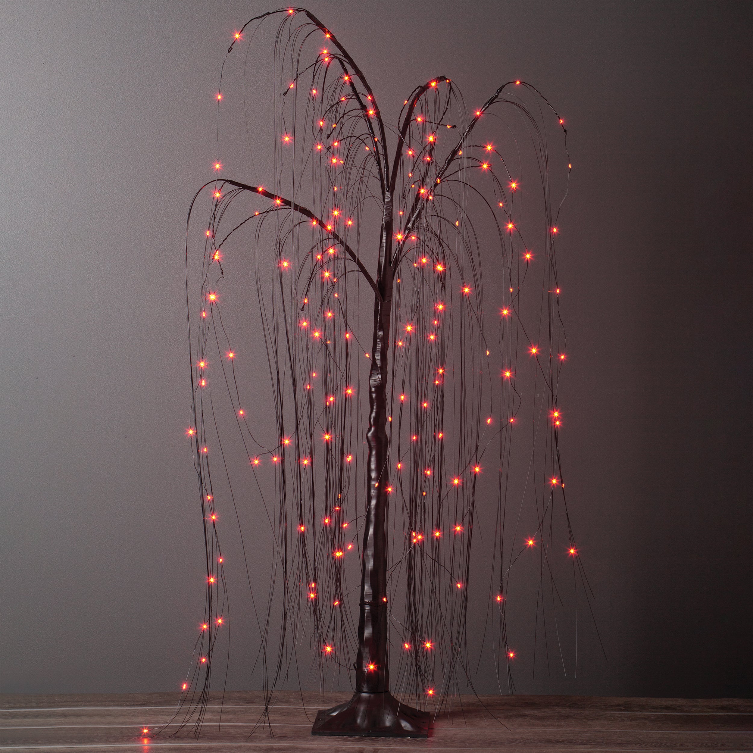 Roman Lights Lighted Halloween Tree with Orange LED Lights