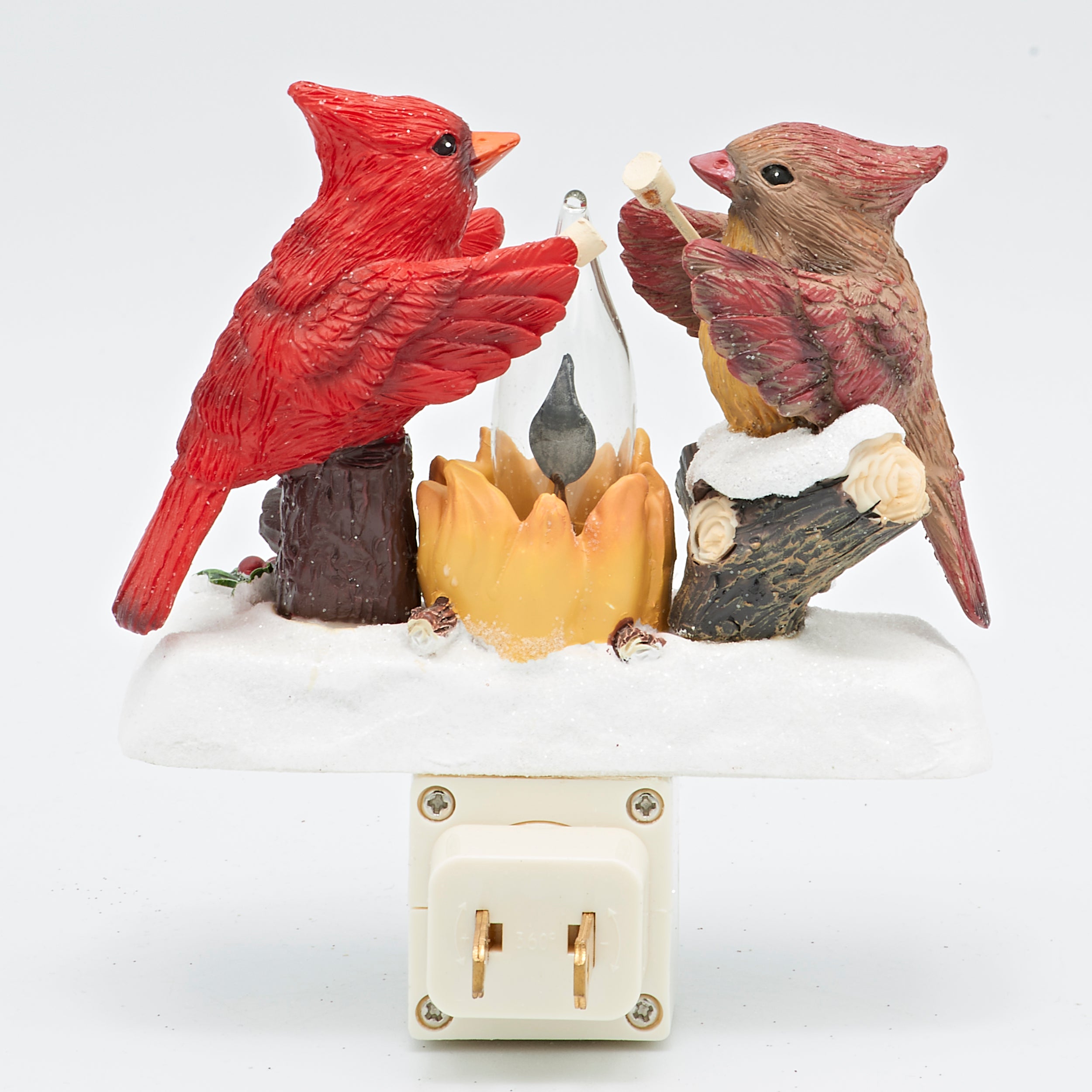 Roman Lights Cardinals Roasting Marshmallows Night-Light