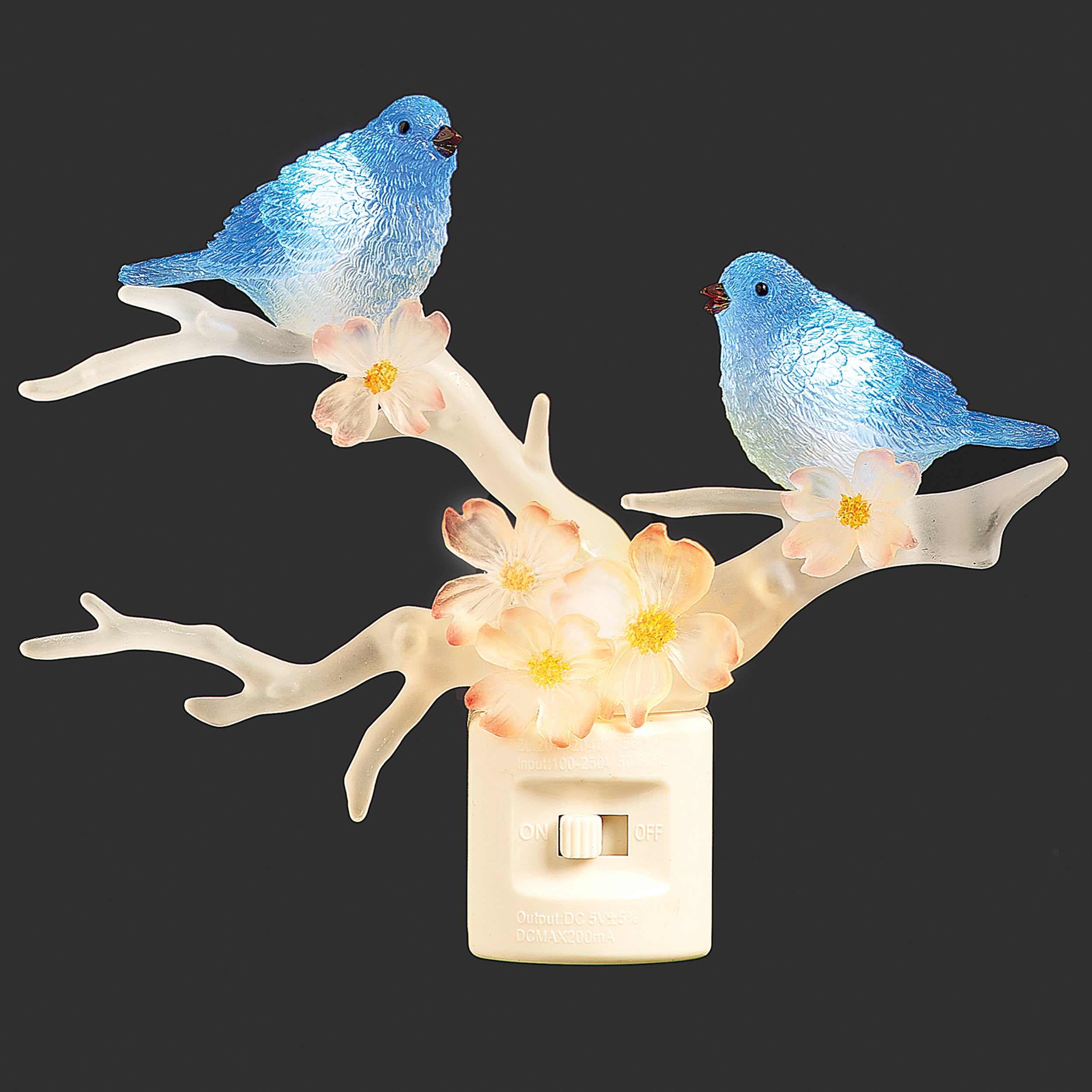 Roman Lights Blue Birds on a Dogwood Branch Night-Light