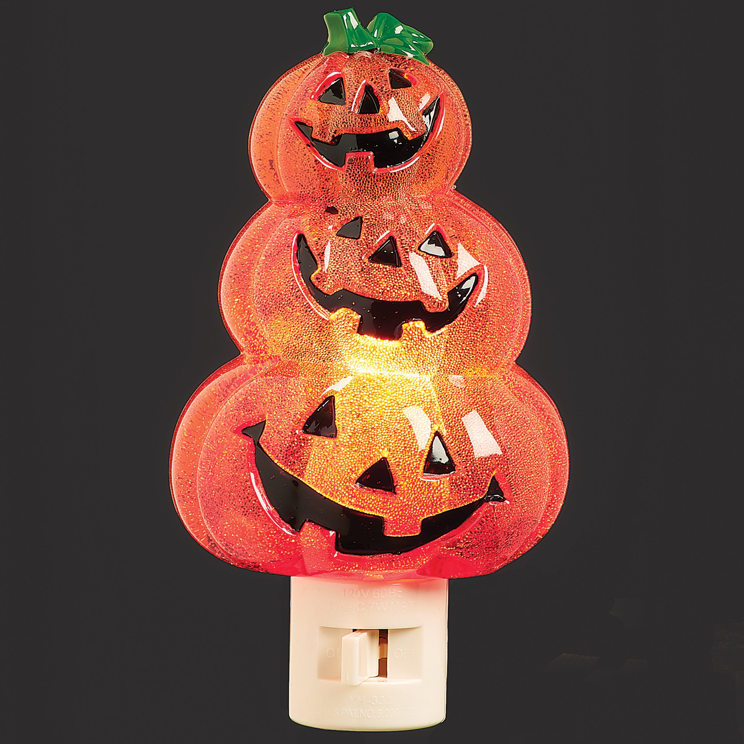 Roman Lights Stacked Jack-O'-Lanterns Night-Light