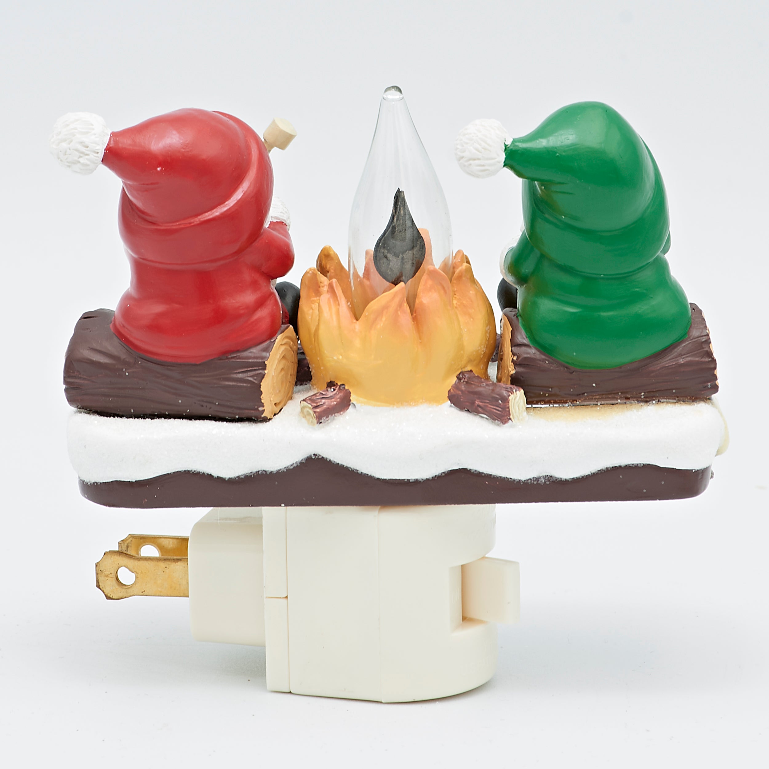 Roman Lights Gnomes Roasting Marshmallows Night-Light