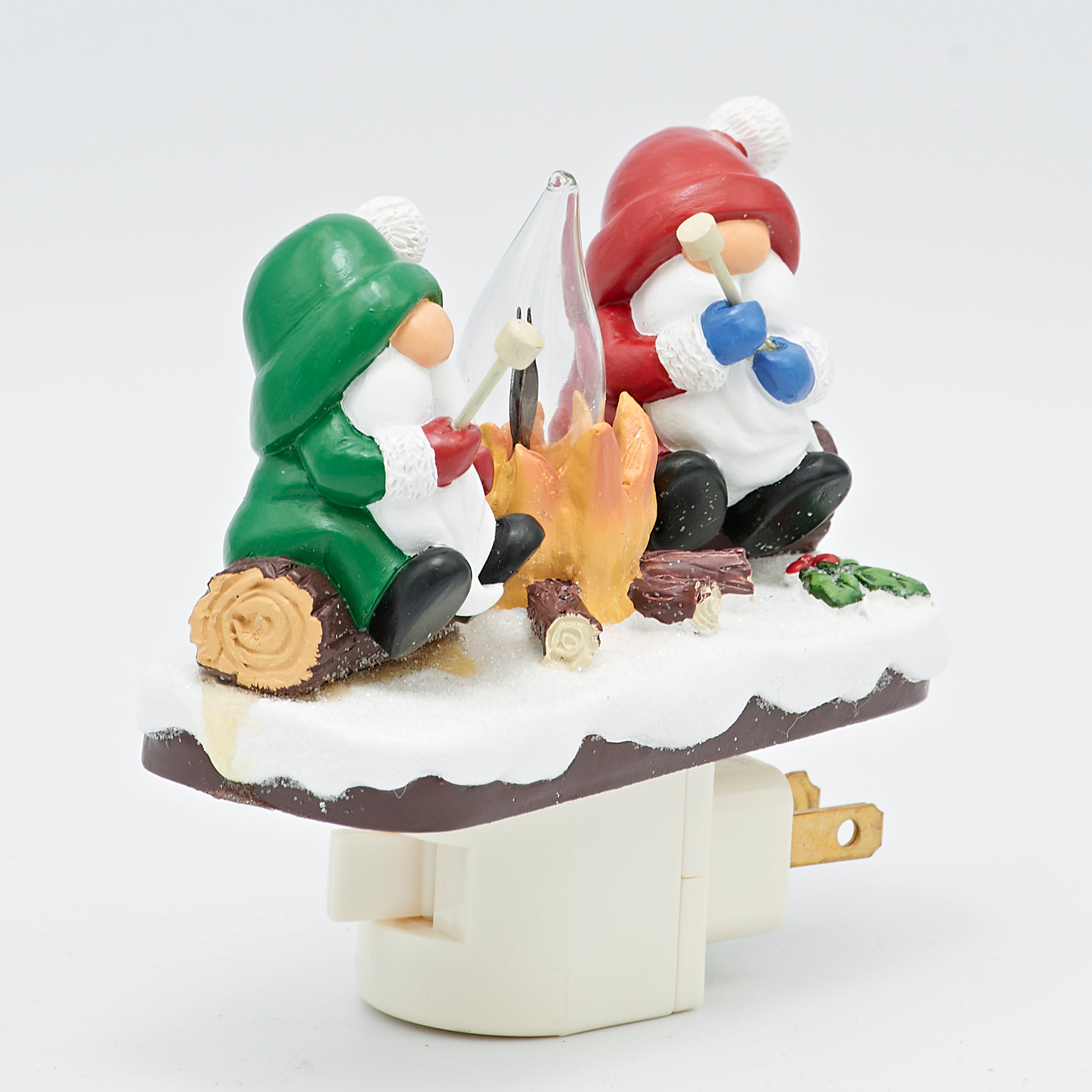 Roman Lights Gnomes Roasting Marshmallows Night-Light