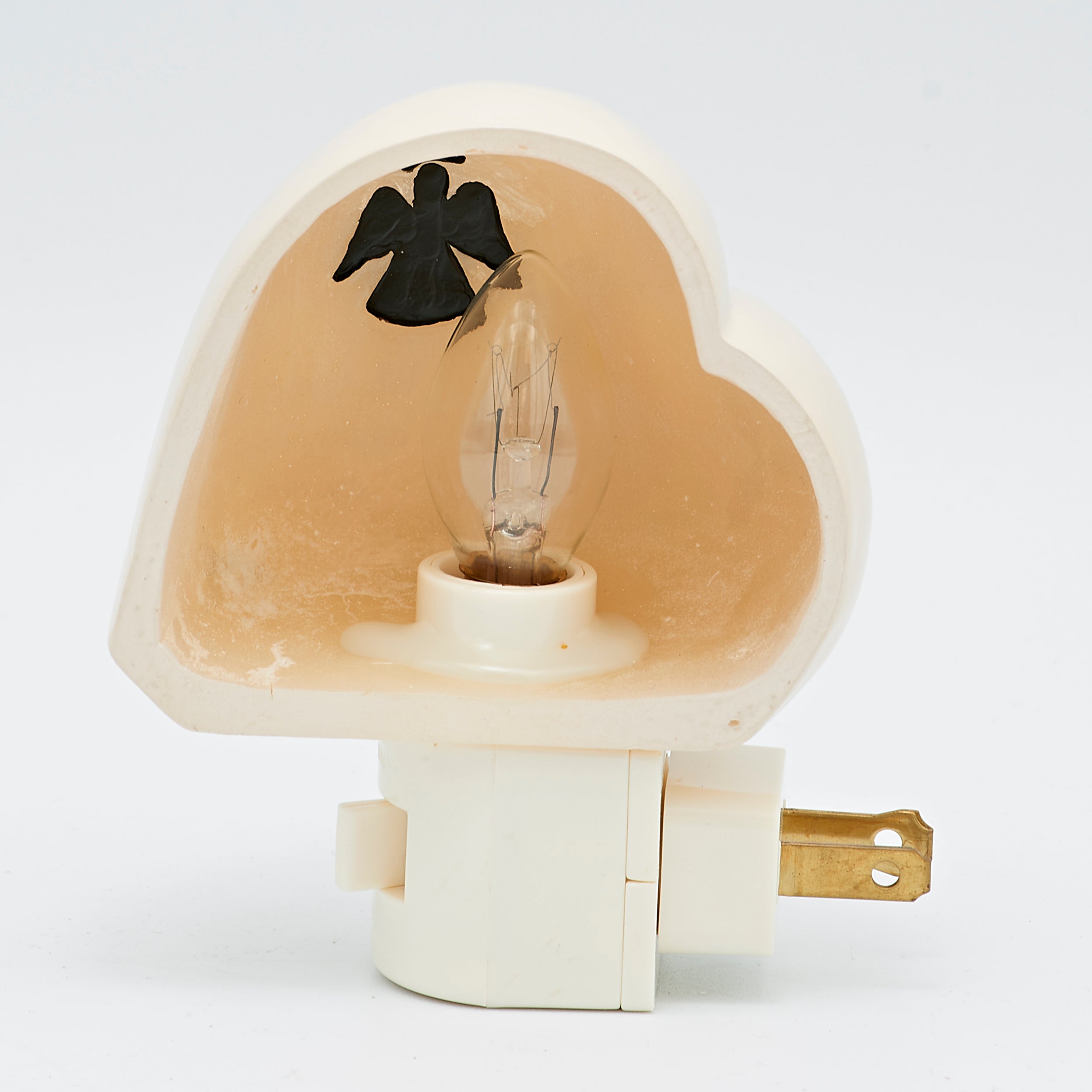 Roman Lights Cardinal on Heart with Hidden Angel Night-Light