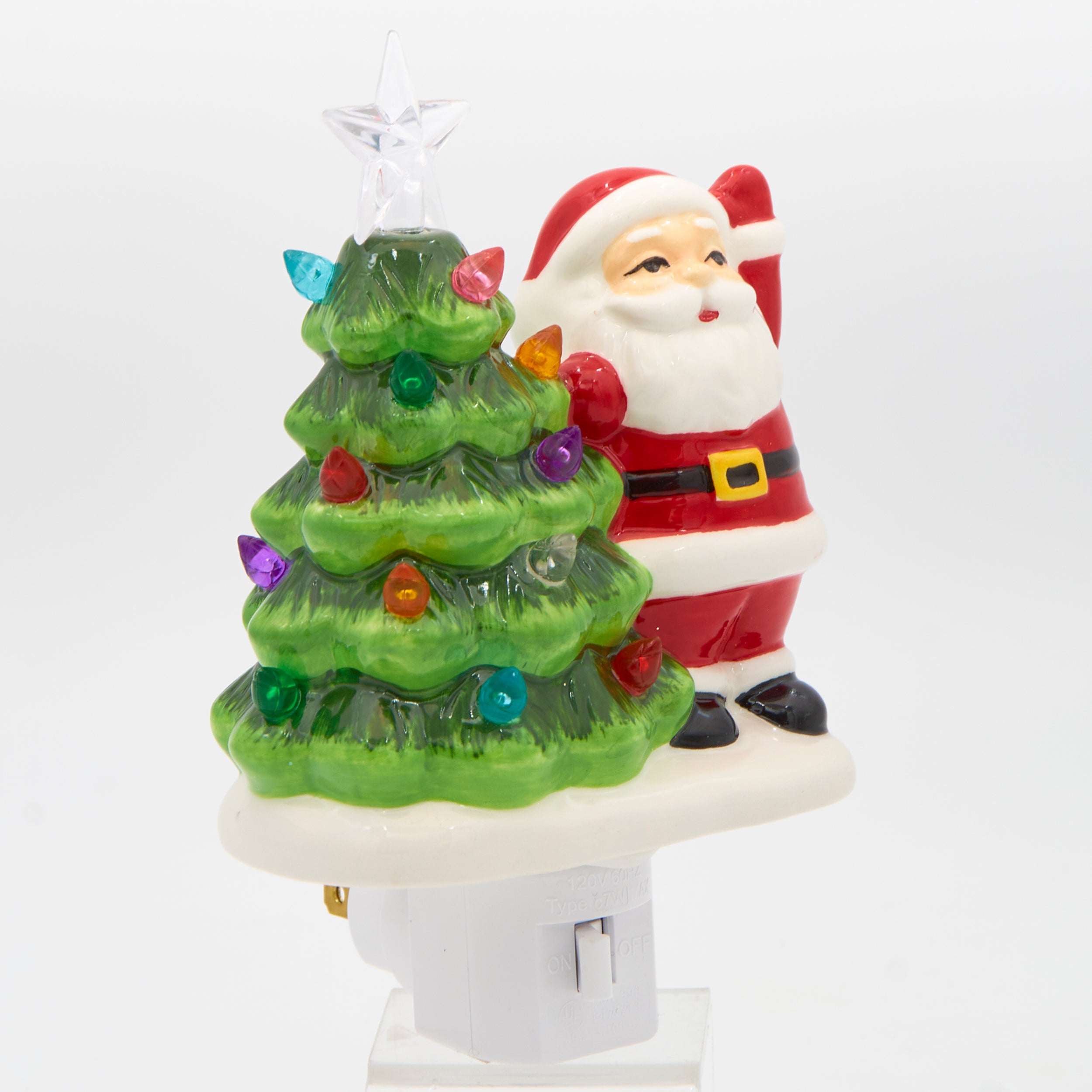 Roman Lights Santa & Christmas Tree Night-Light