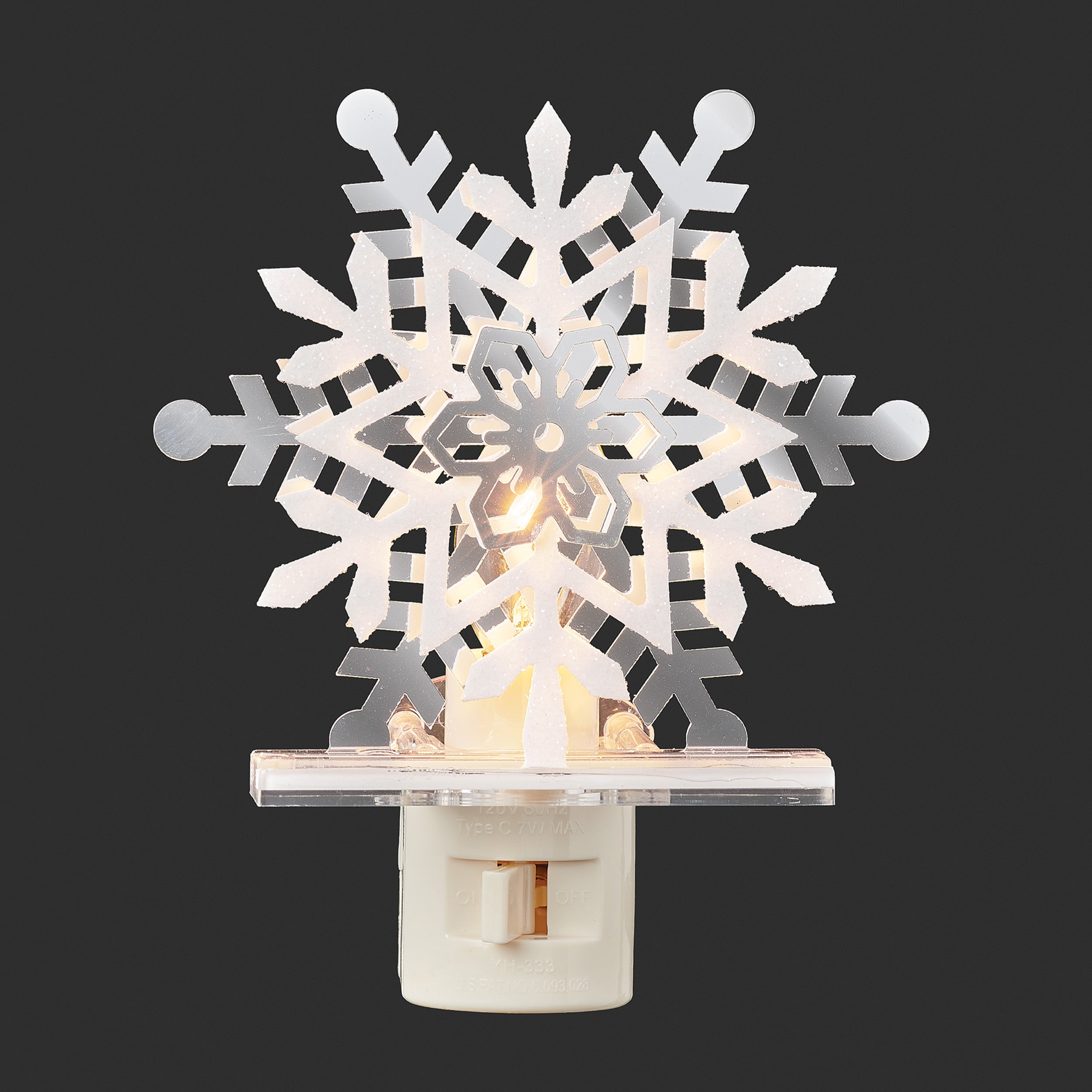 Roman Lights Snowflake Night-Light