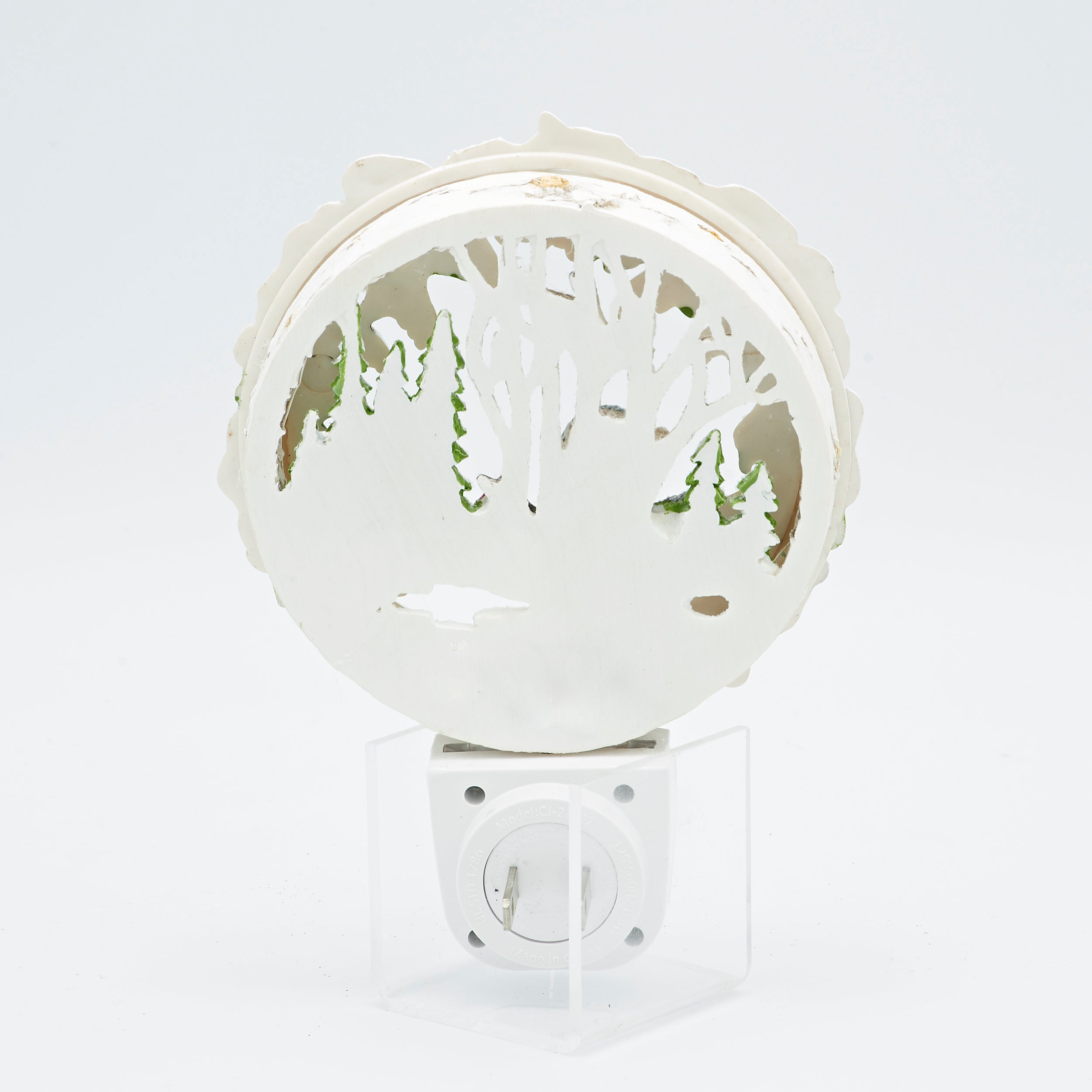 Roman Lights Snowman Winter Scene Night-Light