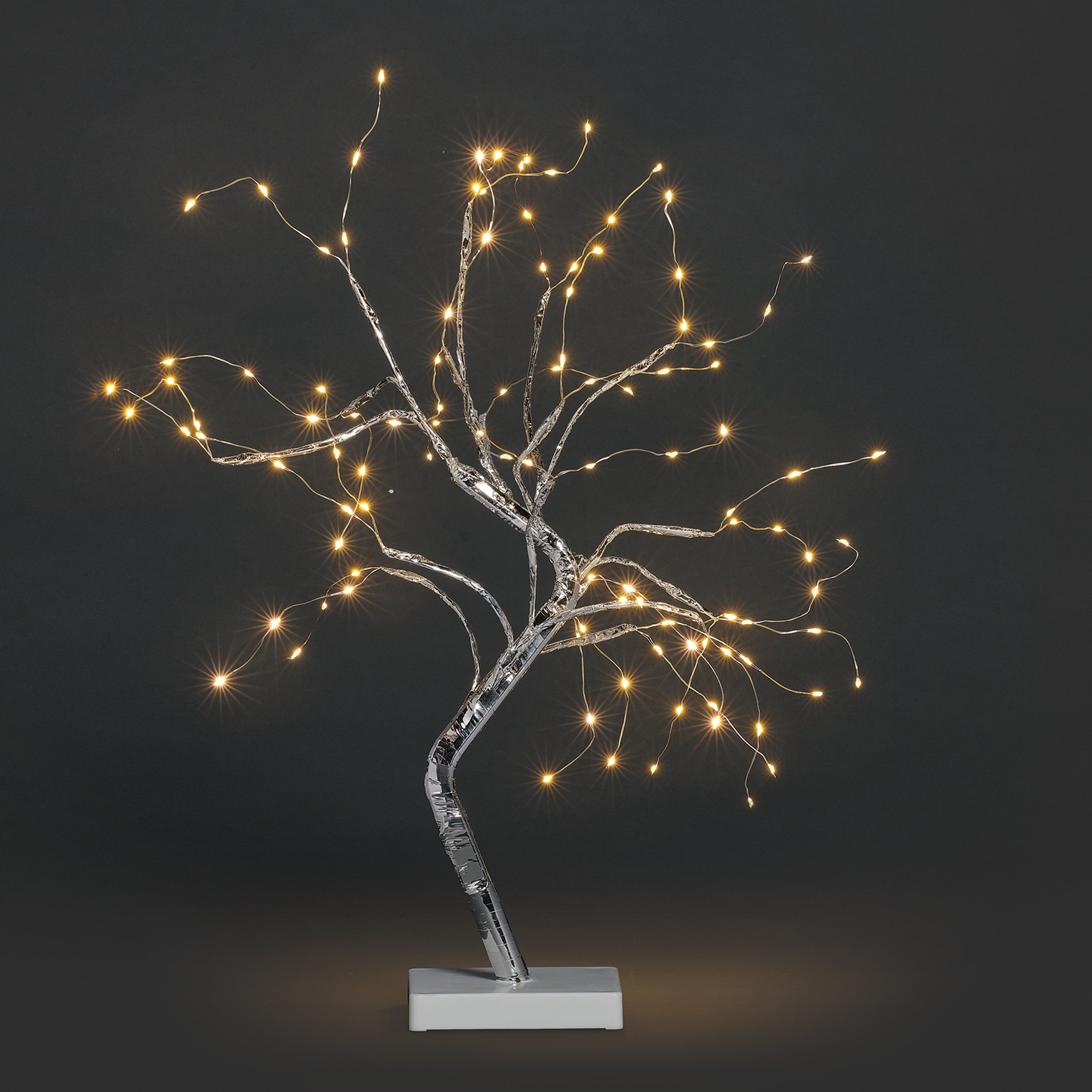 Roman Lights Starry Light Silver Pre-Lit Acrylic Tree