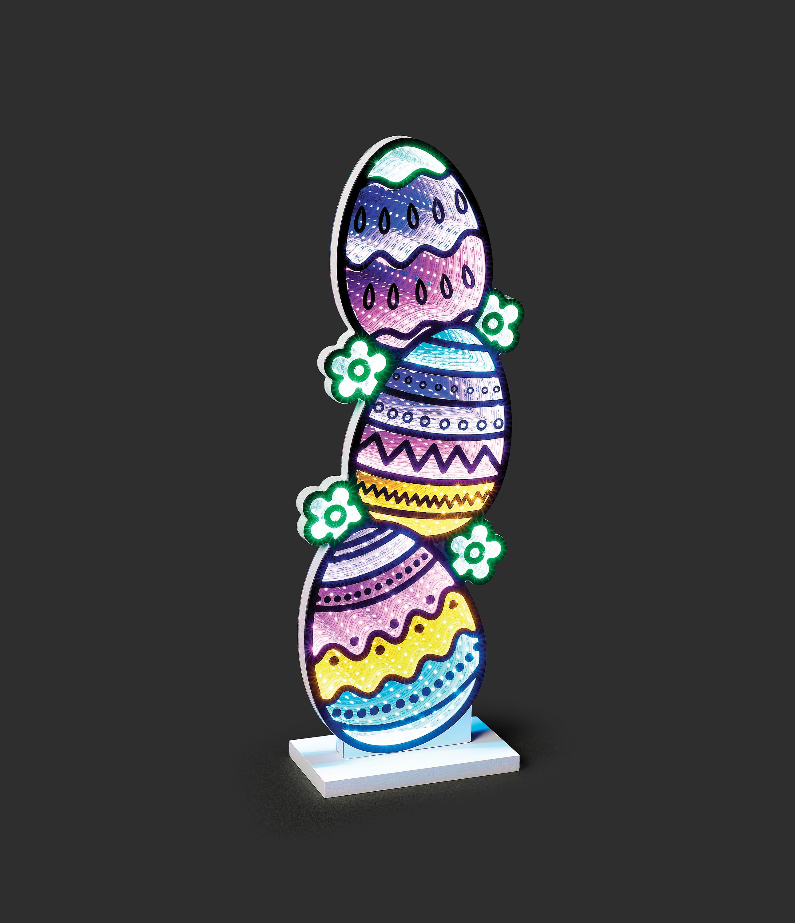 Lighted Easter Egg Tower