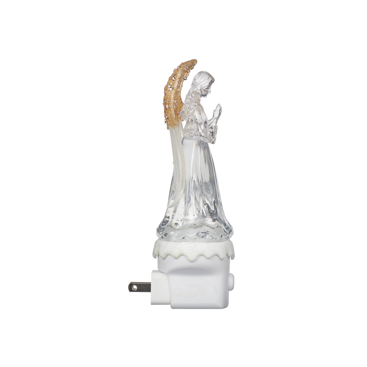 Opposite side view of Angel with Gold Wings Night-Light