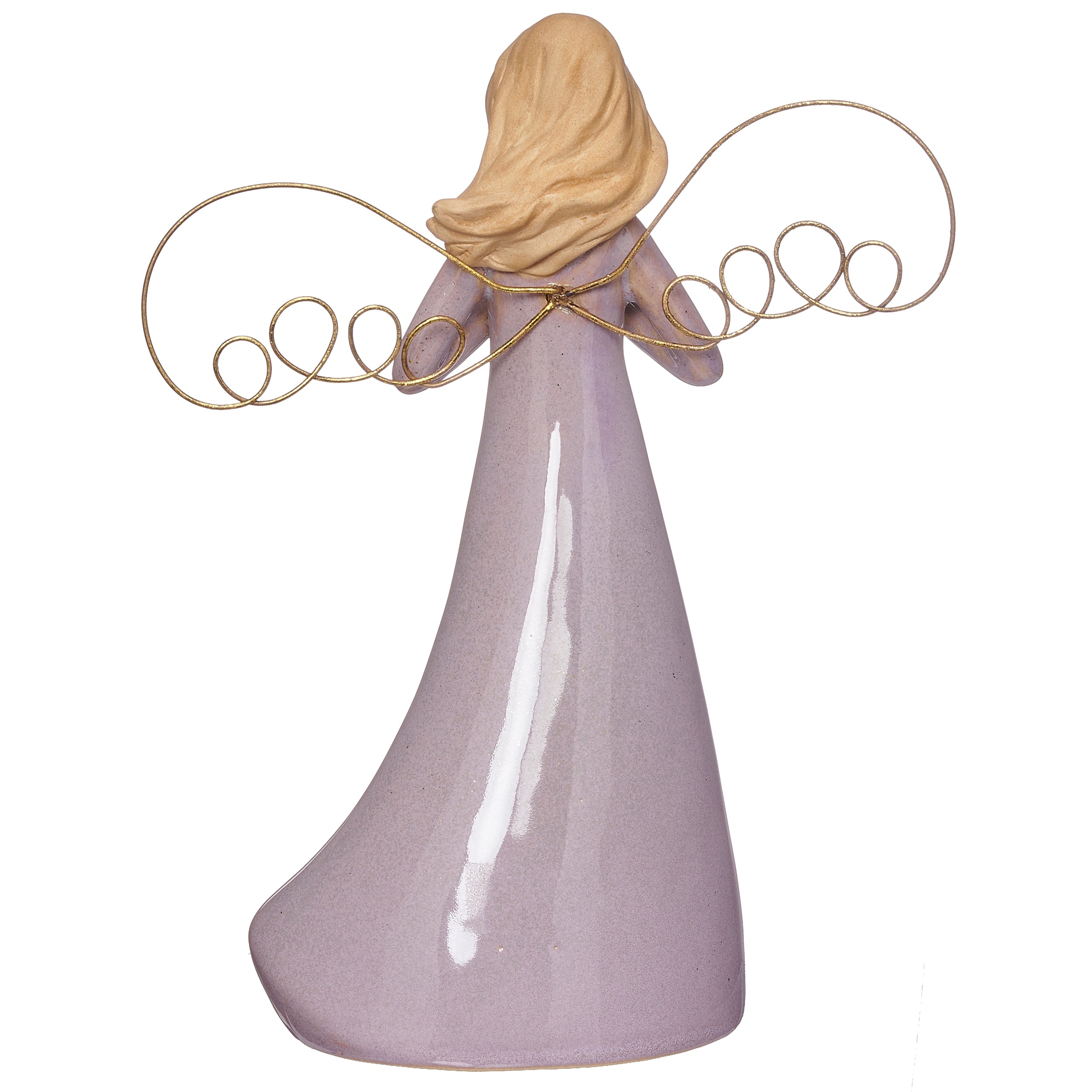 Angel Holding Cross Figure