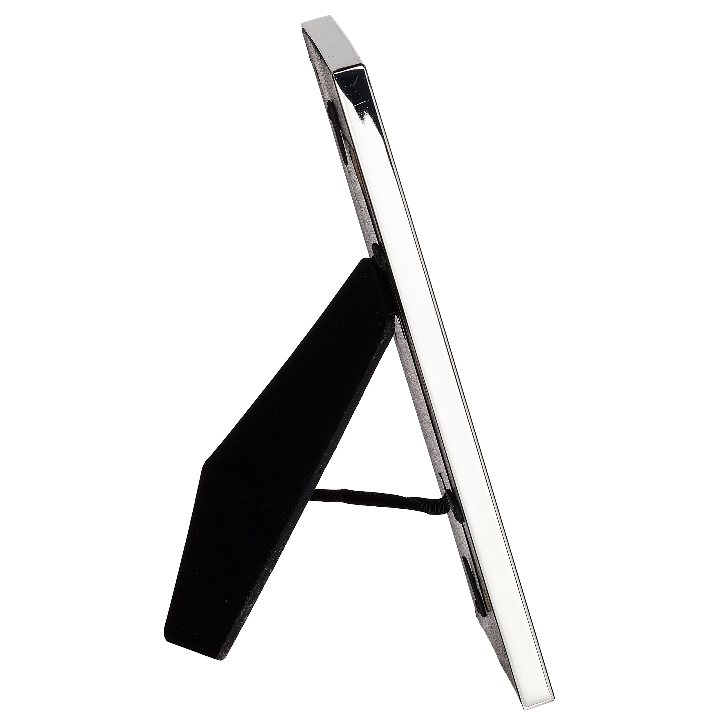 Caroline Collection 25th Anniversary White Frame with Silver Wedding Rings