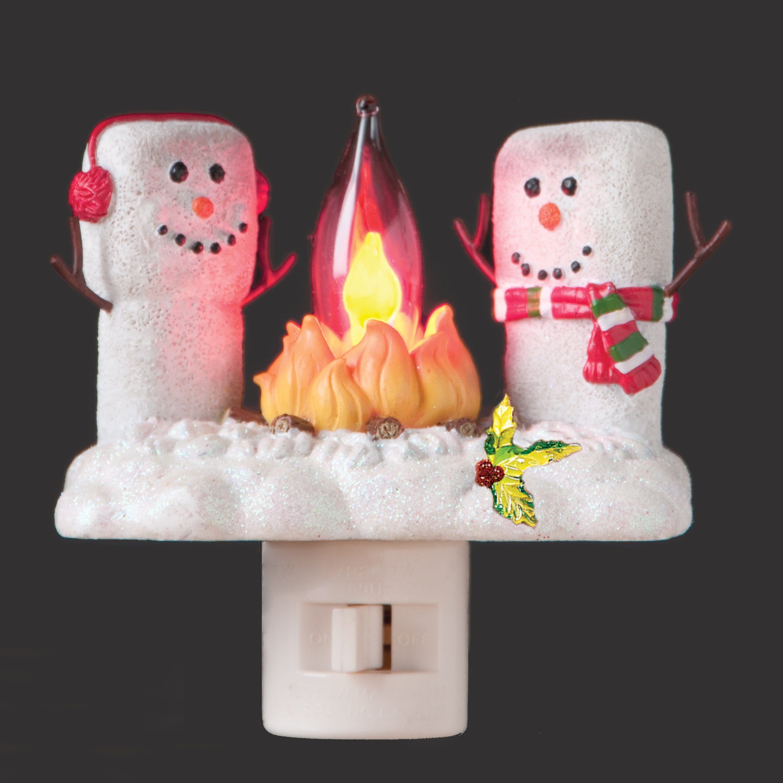 Roman Lights Marshmallows by Flickering Campfire Night-Light