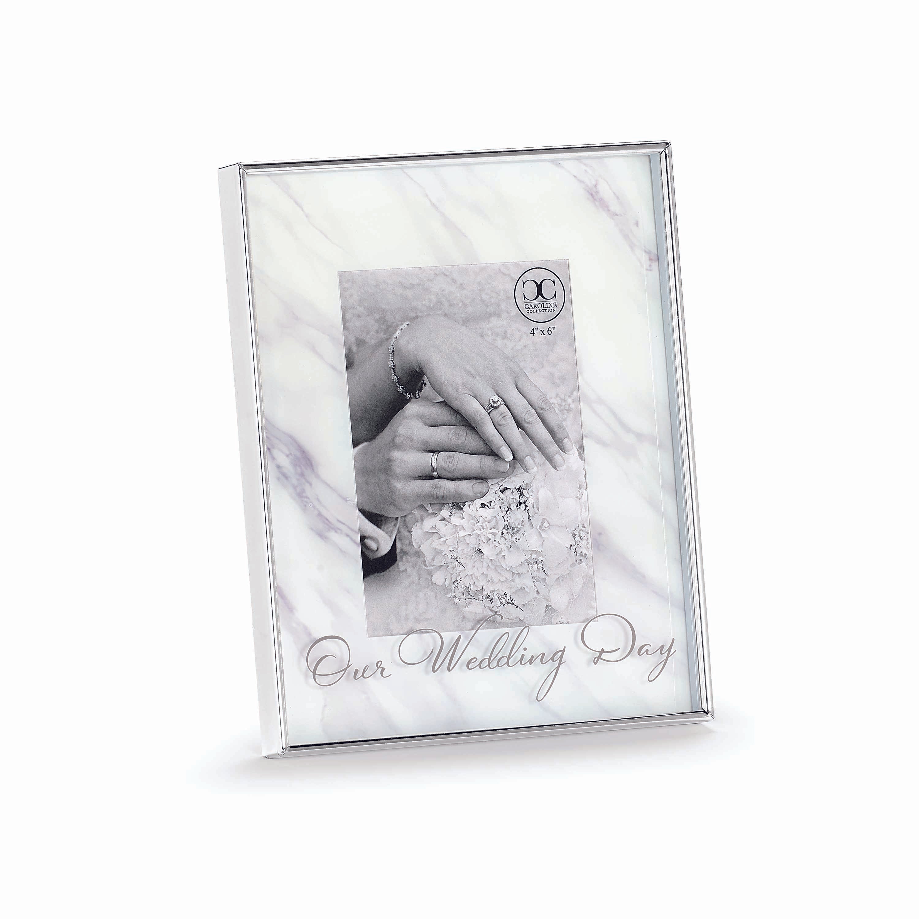 Caroline Collection Wedding Marble Floating Frame